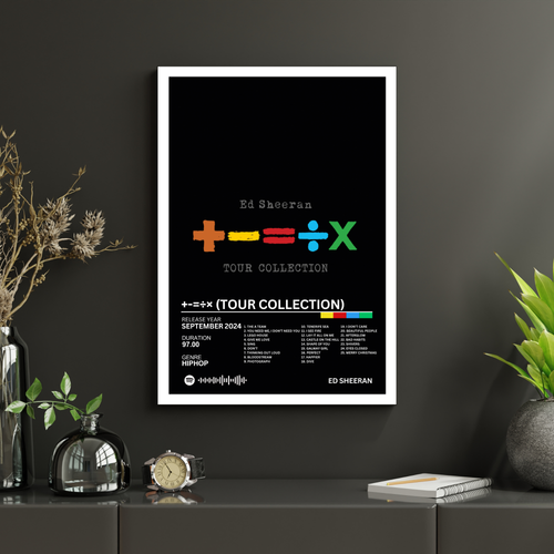 +-=÷× (Tour Collection) - Ed Sheeran 2 | PosterStudio Album Collection