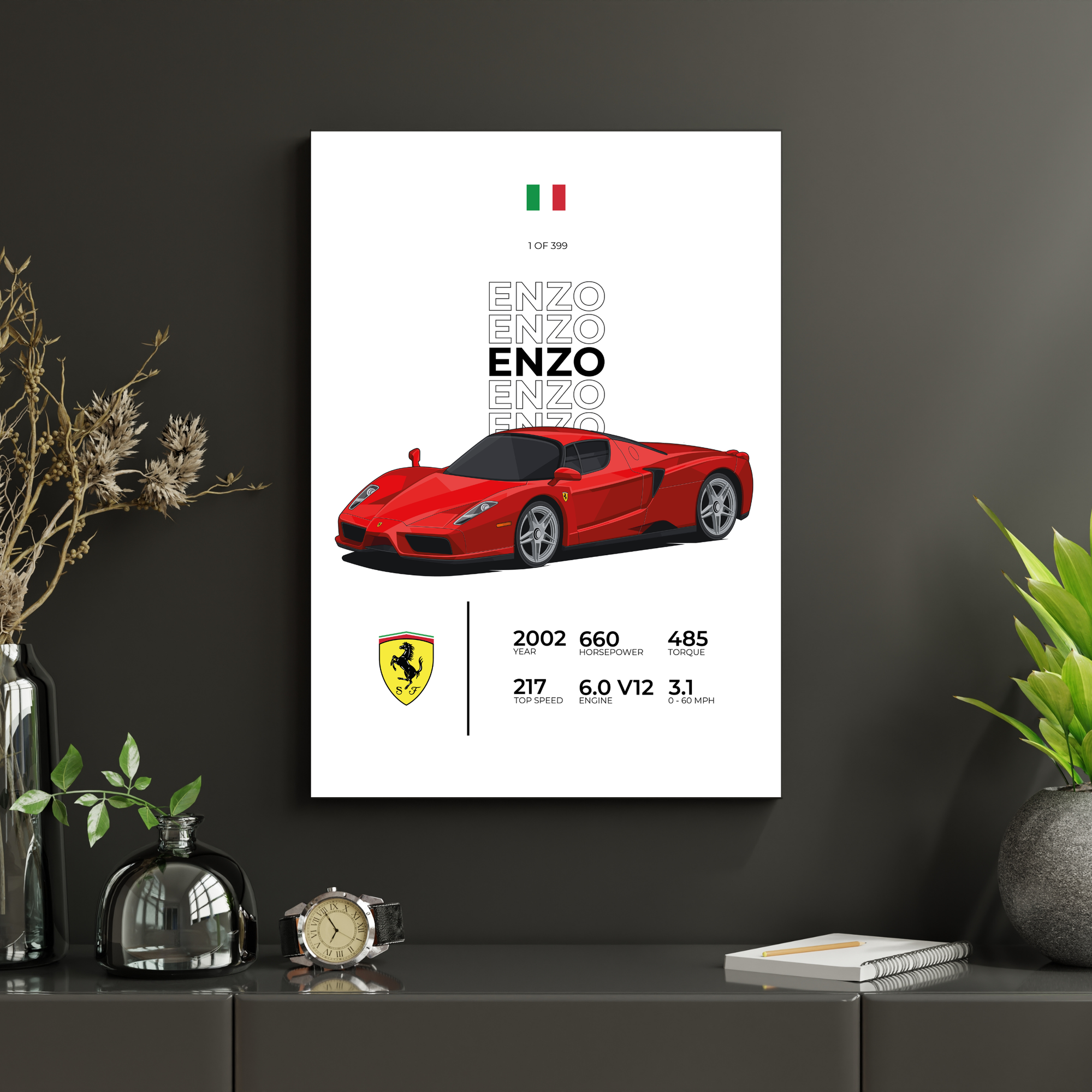 Ferrari Enzo Stat | PosterStudio Automotive Collection