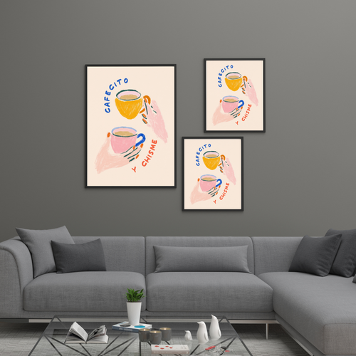 2 Coffee Cups | PosterStudio Dopamine Collection