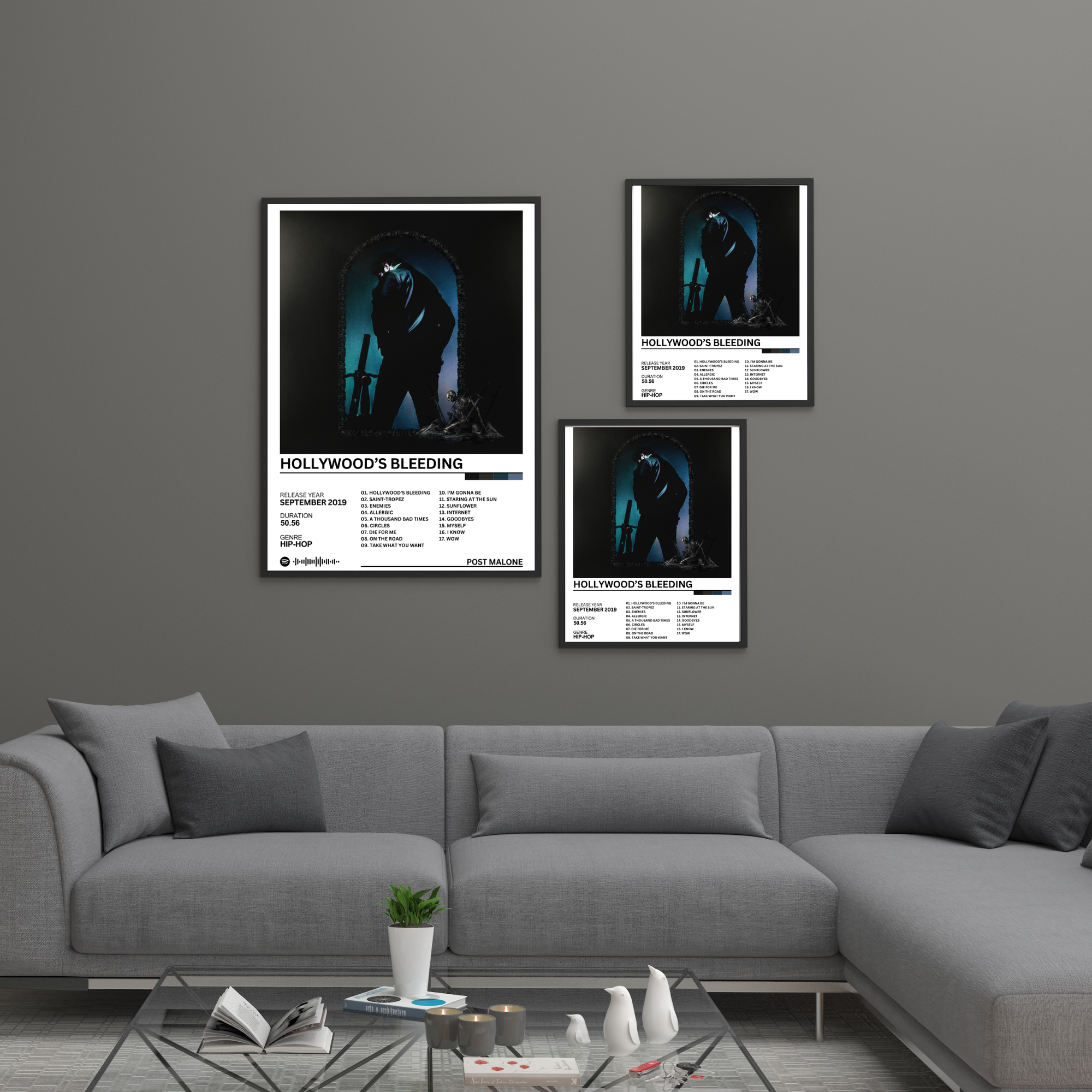 Hollywood's Bleeding - Post Malone | PosterStudio Album Collection