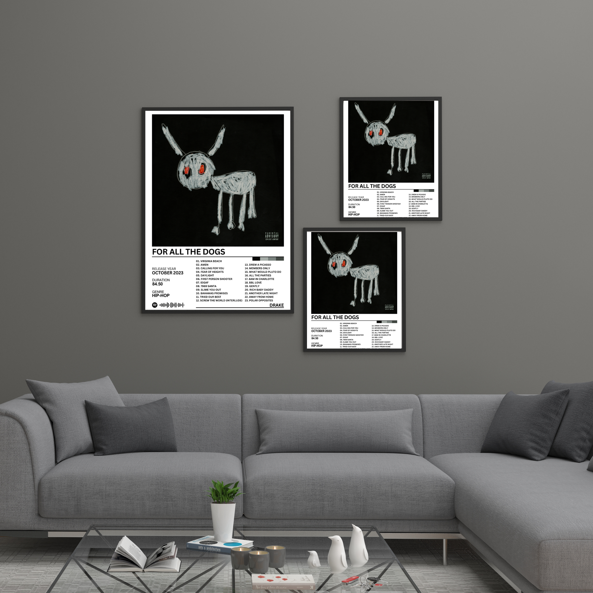 For All the Dogs - Drake | PosterStudio Album Collection