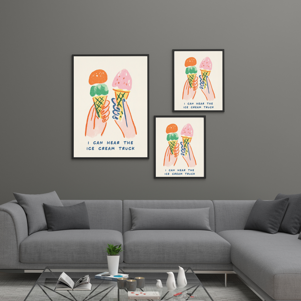 Sharing Ice Cream | PosterStudio Dopamine Collection
