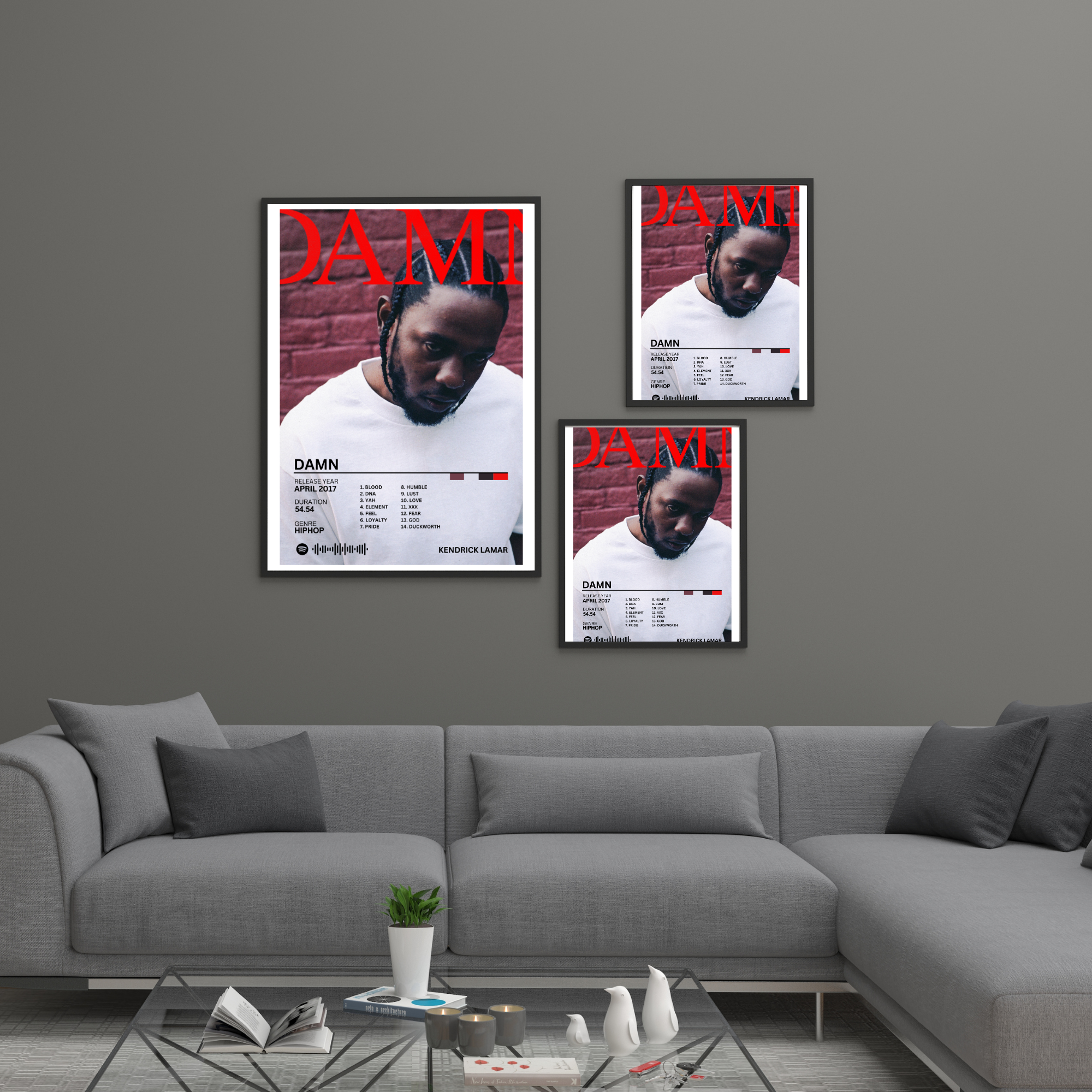 DAMN - Kendrick Lamar 2 | PosterStudio Album Collection