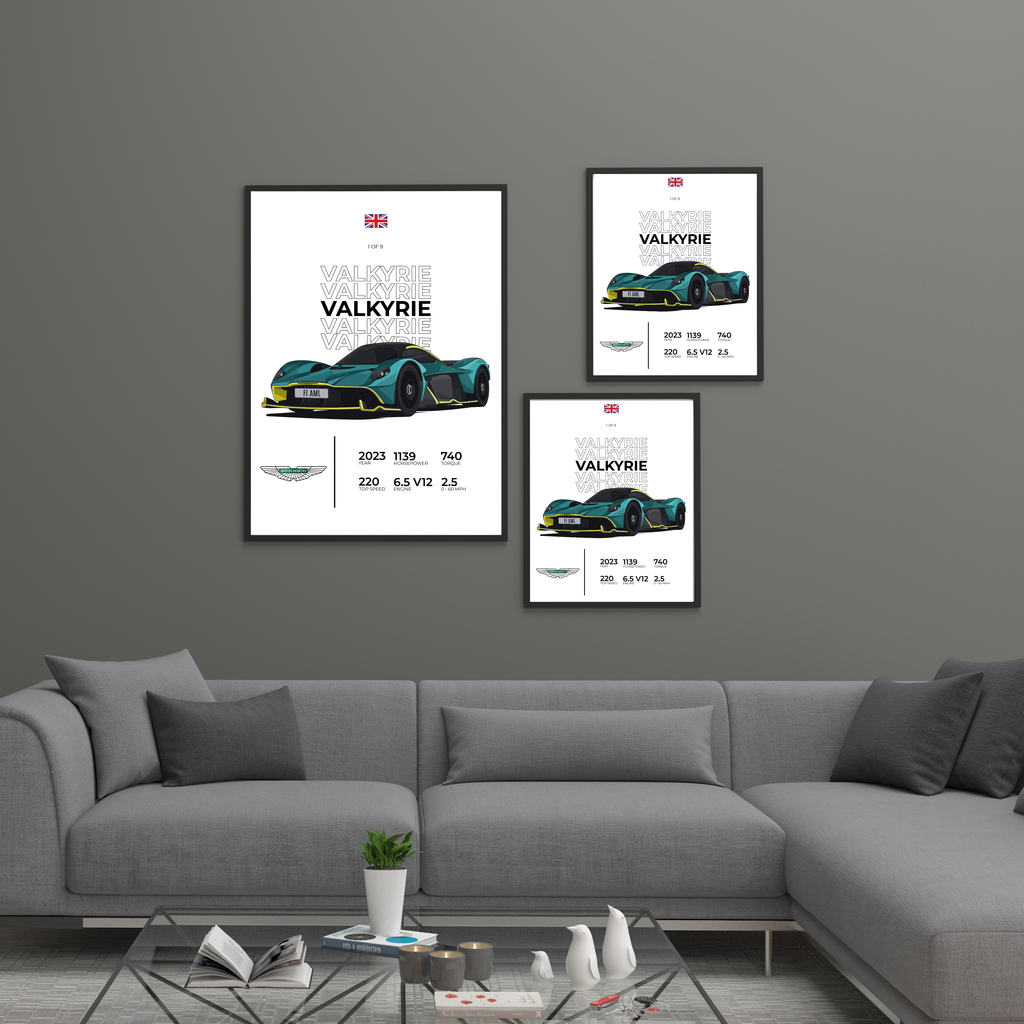 Aston Martin Valkyrie Stat | PosterStudio Automotive Collection