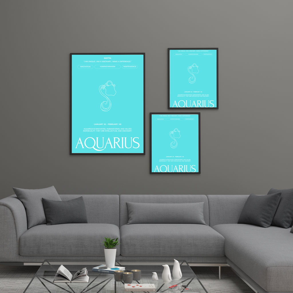 Aquarius | PosterStudio Zodiac Collection