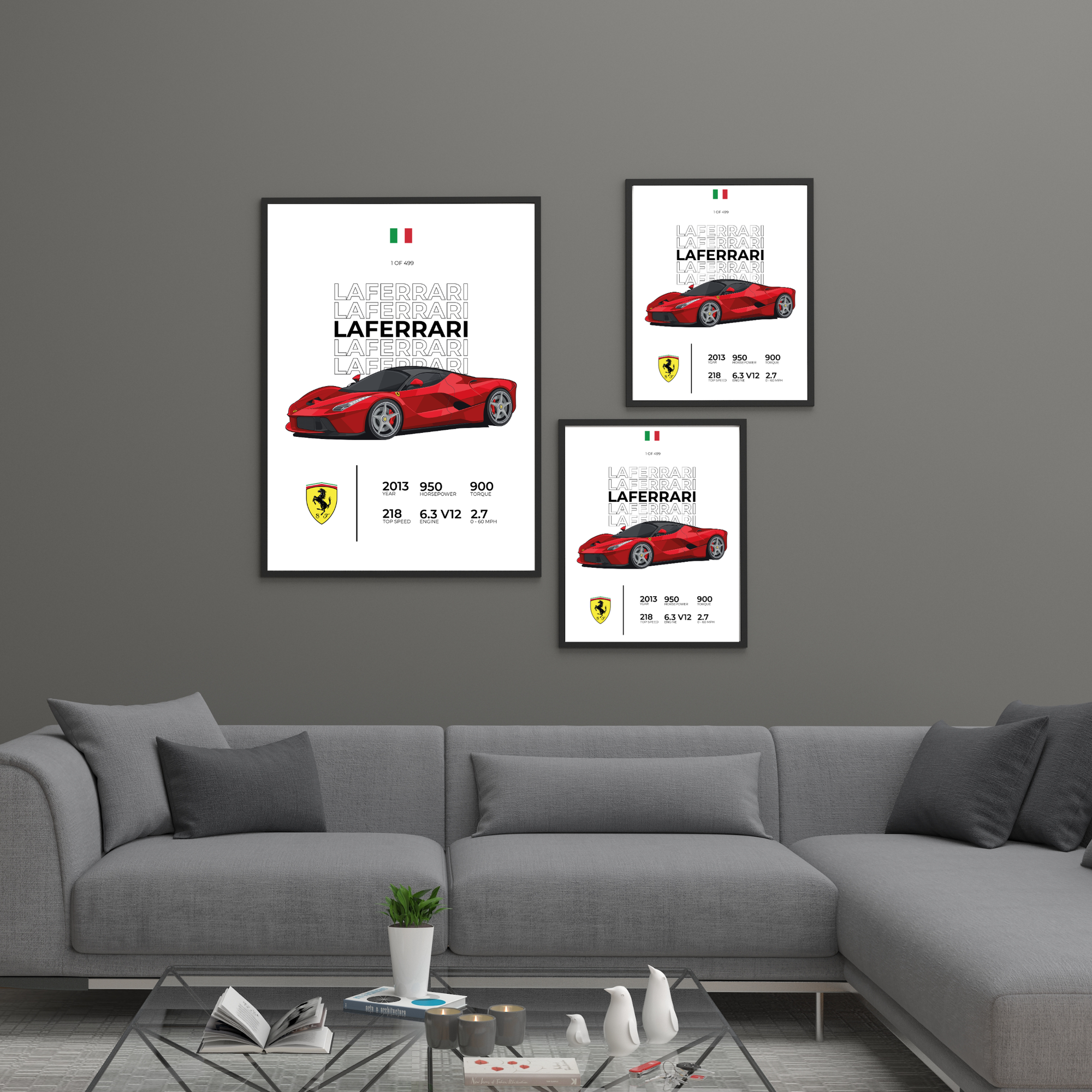 Ferrari LaFerrari Stat | PosterStudio Automotive Collection