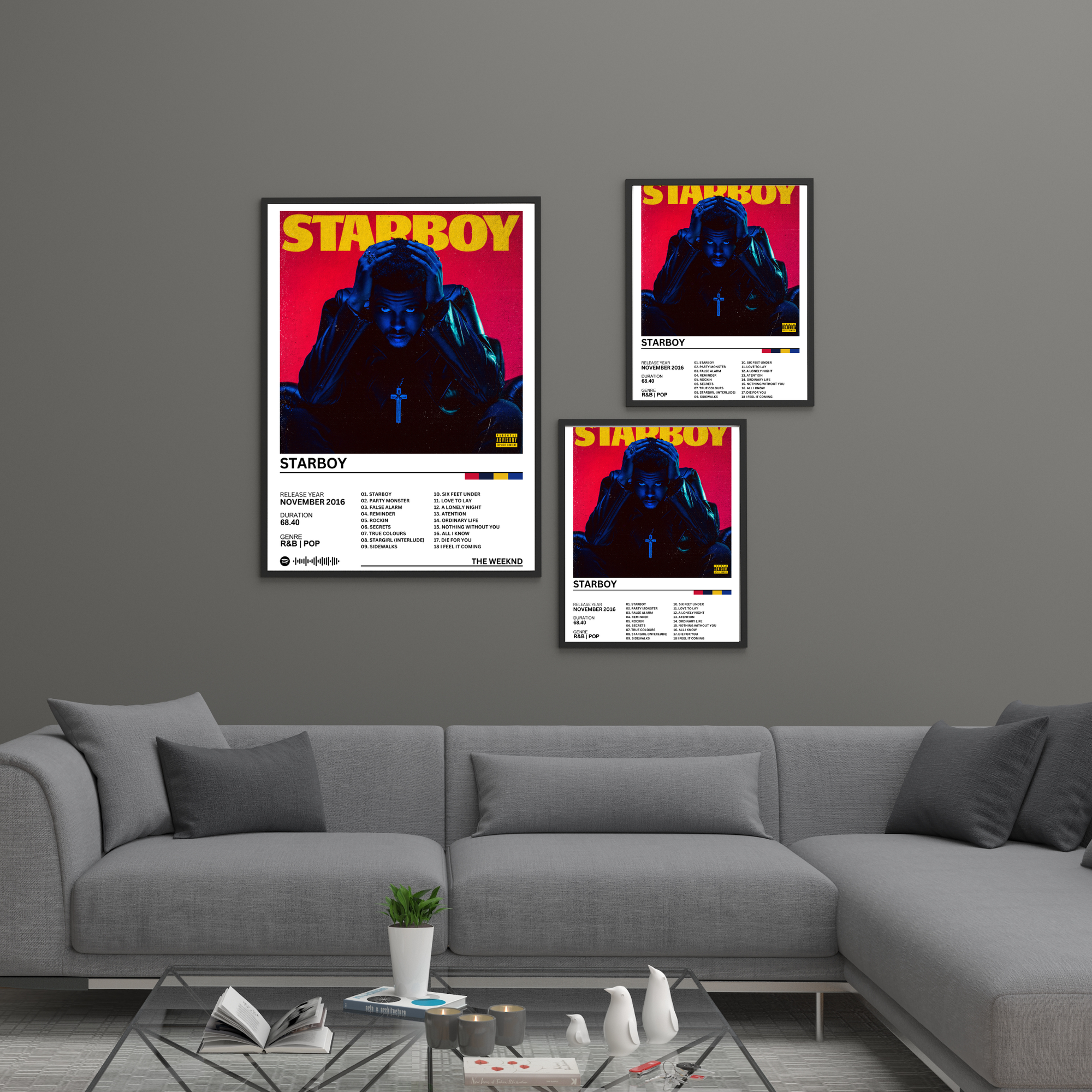 Starboy - The Weeknd | PosterStudio Album Collection