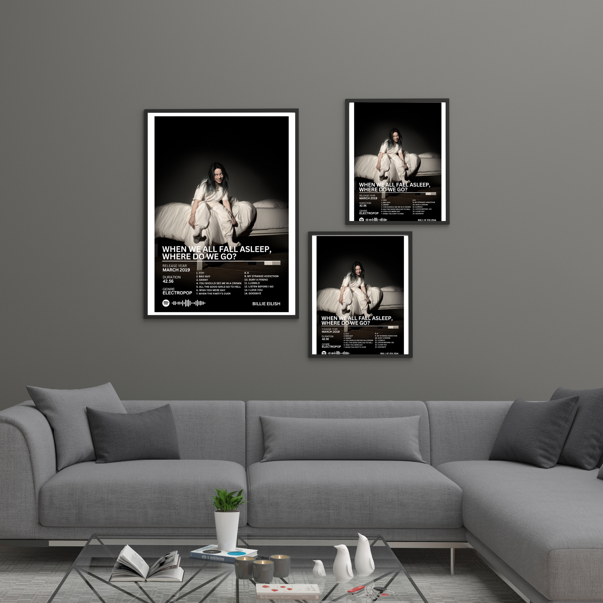 When We All Fall Asleep, Where Do We Go? - Billie Eilish 2 | PosterStudio Album Collection