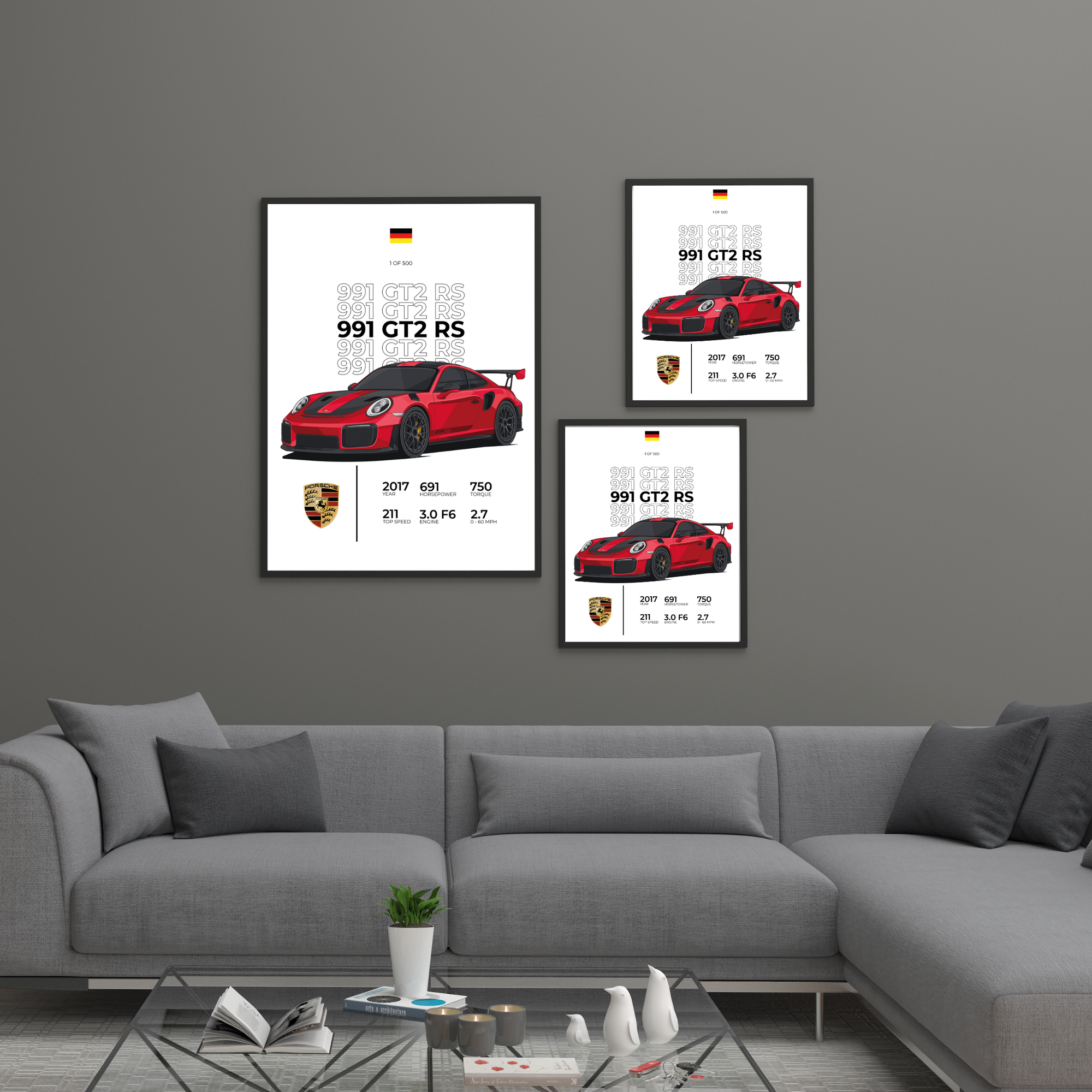 Porsche GT2RS Stat | PosterStudio Automotive Collection