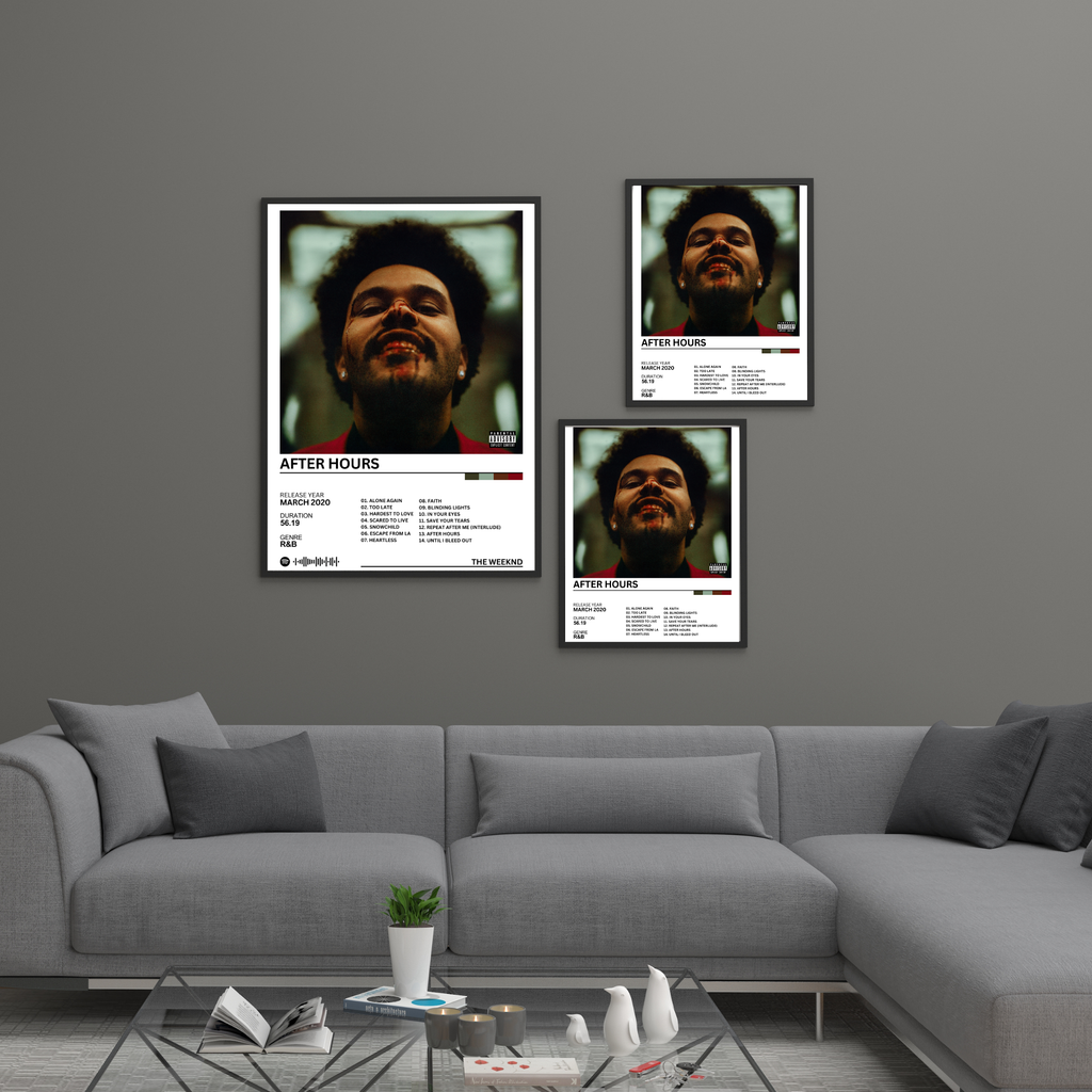 After Hours - The Weeknd | PosterStudio Album Collection