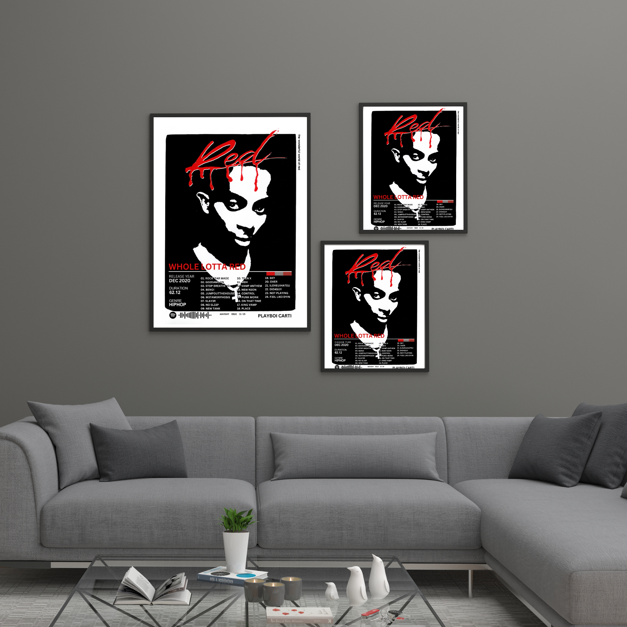 Whole Lotta Red - Playboi Carti 2 | PosterStudio Album Collection