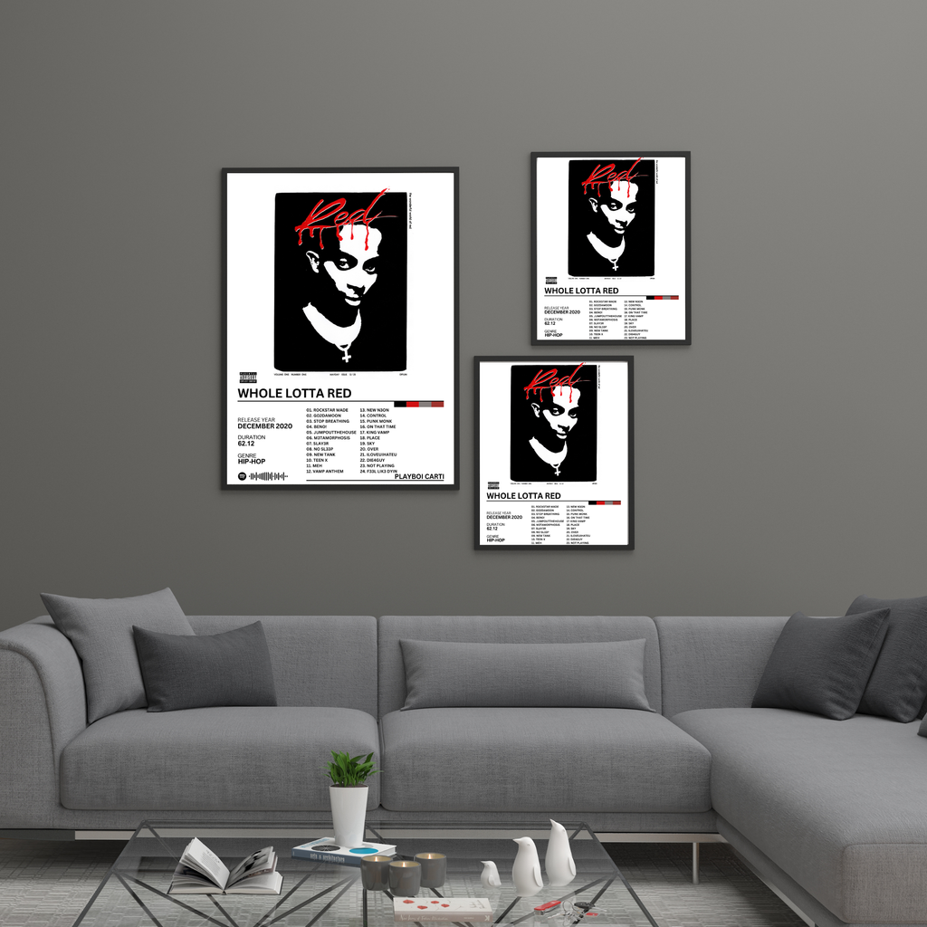 Whole Lotta Red - Playboi Carti | PosterStudio Album Collection