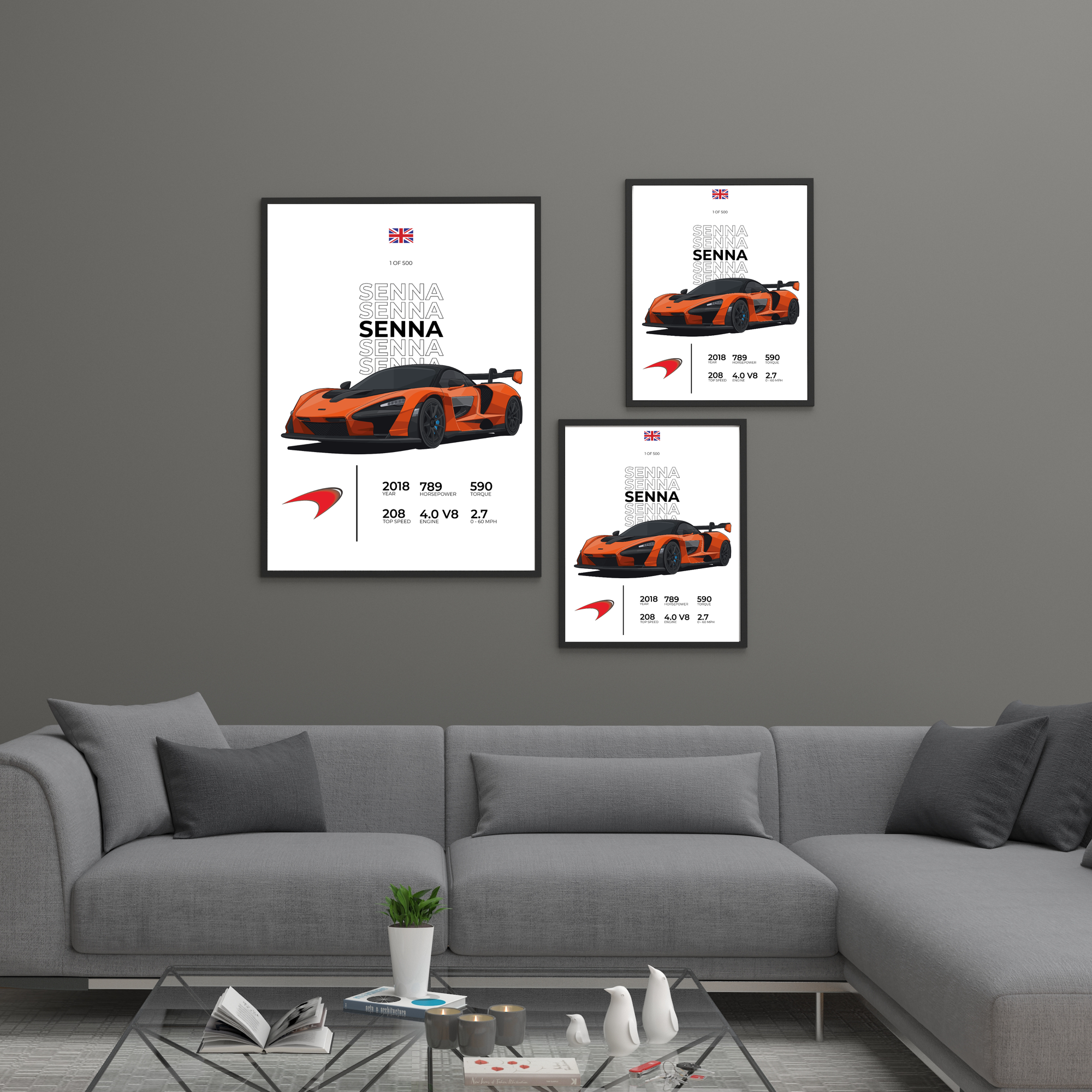 McLaren Senna Stat | PosterStudio Automotive Collection