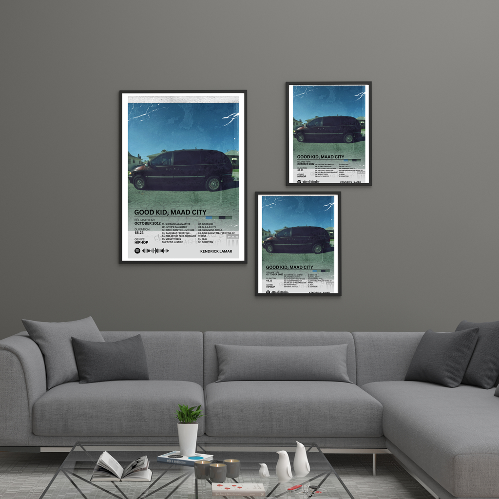 Good Kid, Maad City - Kendrick Lamar 2 | PosterStudio Album Collection