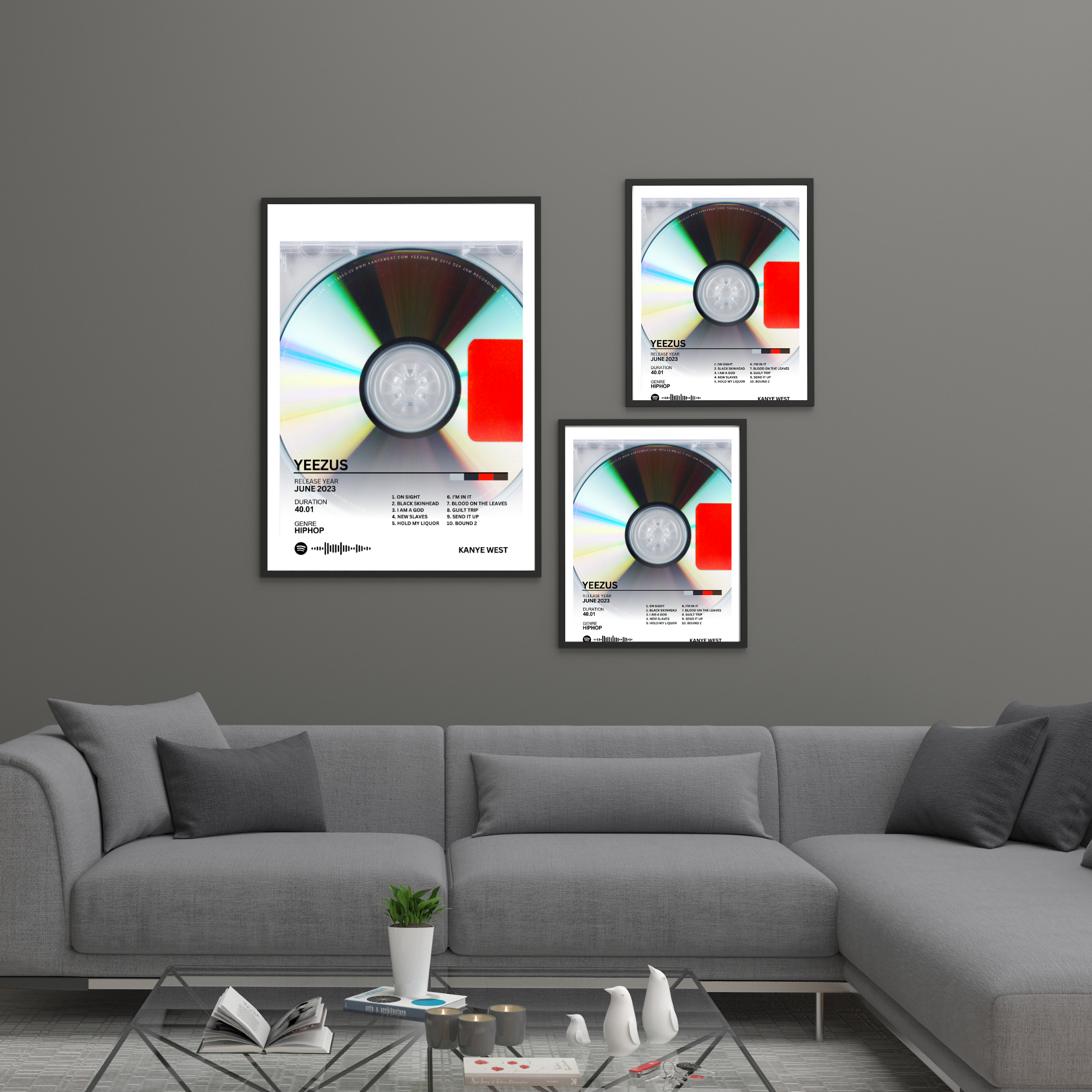 Yeezus - Kanye West 2 | PosterStudio Album Collection