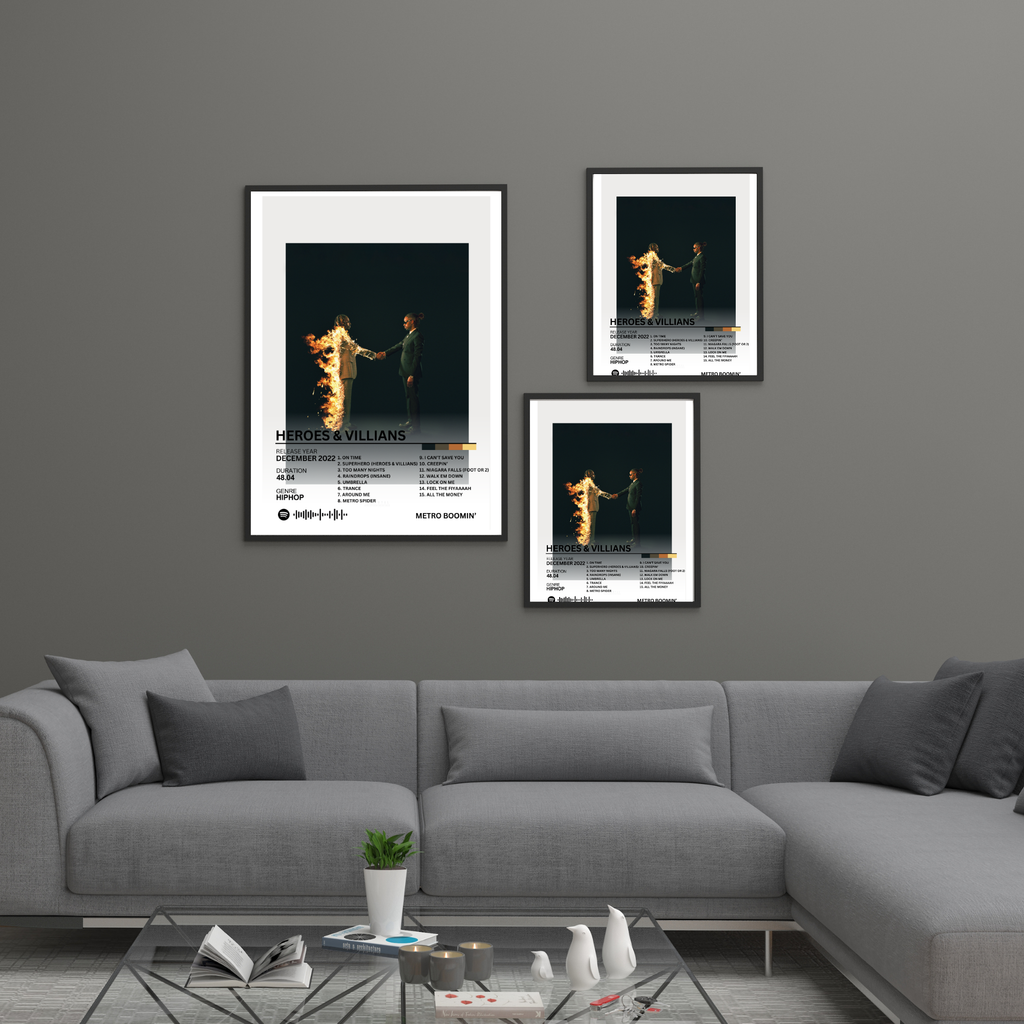 Heroes & Villians - Metro Boomin' 2 | PosterStudio Album Collection