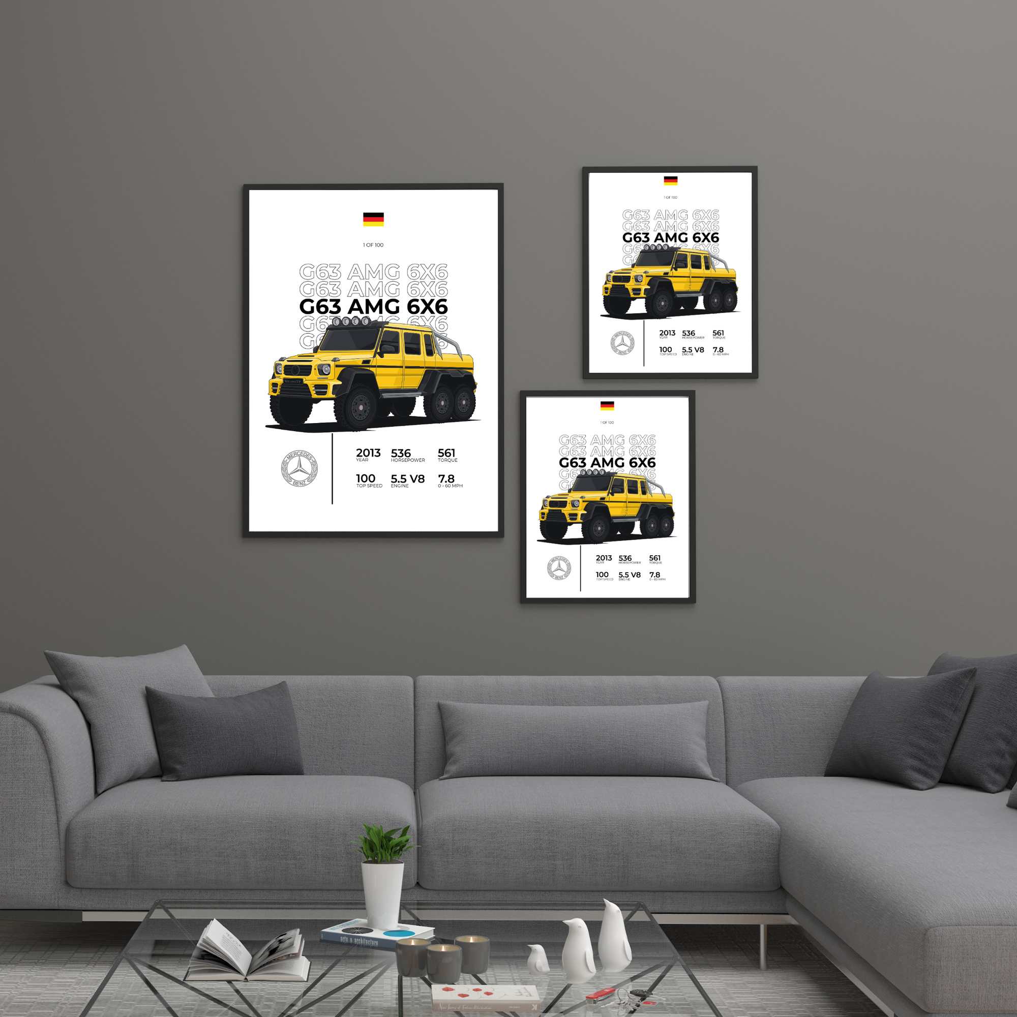 Mercedes AMG 6x6 Stat | PosterStudio Automotive Collection