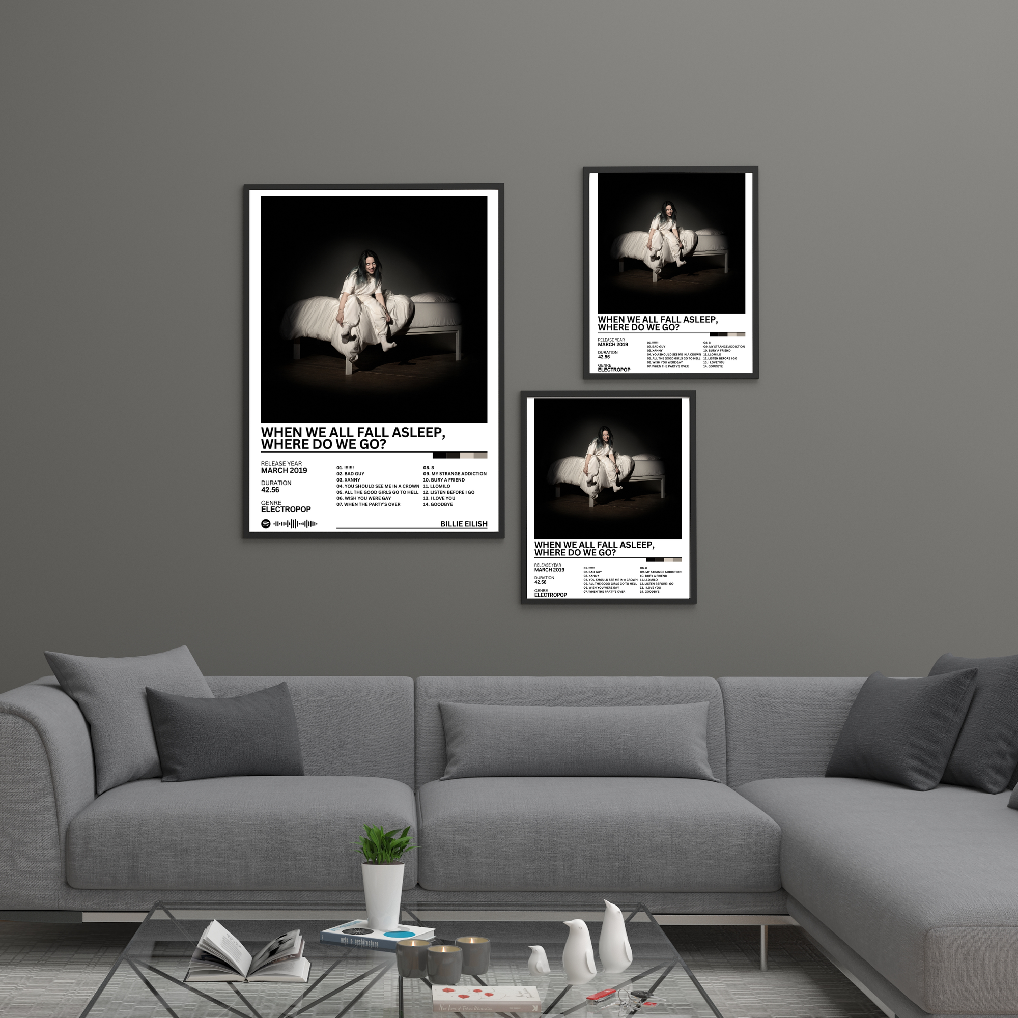 When We All Fall Asleep, Where Do We Go? - Billie Eilish | PosterStudio Album Collection