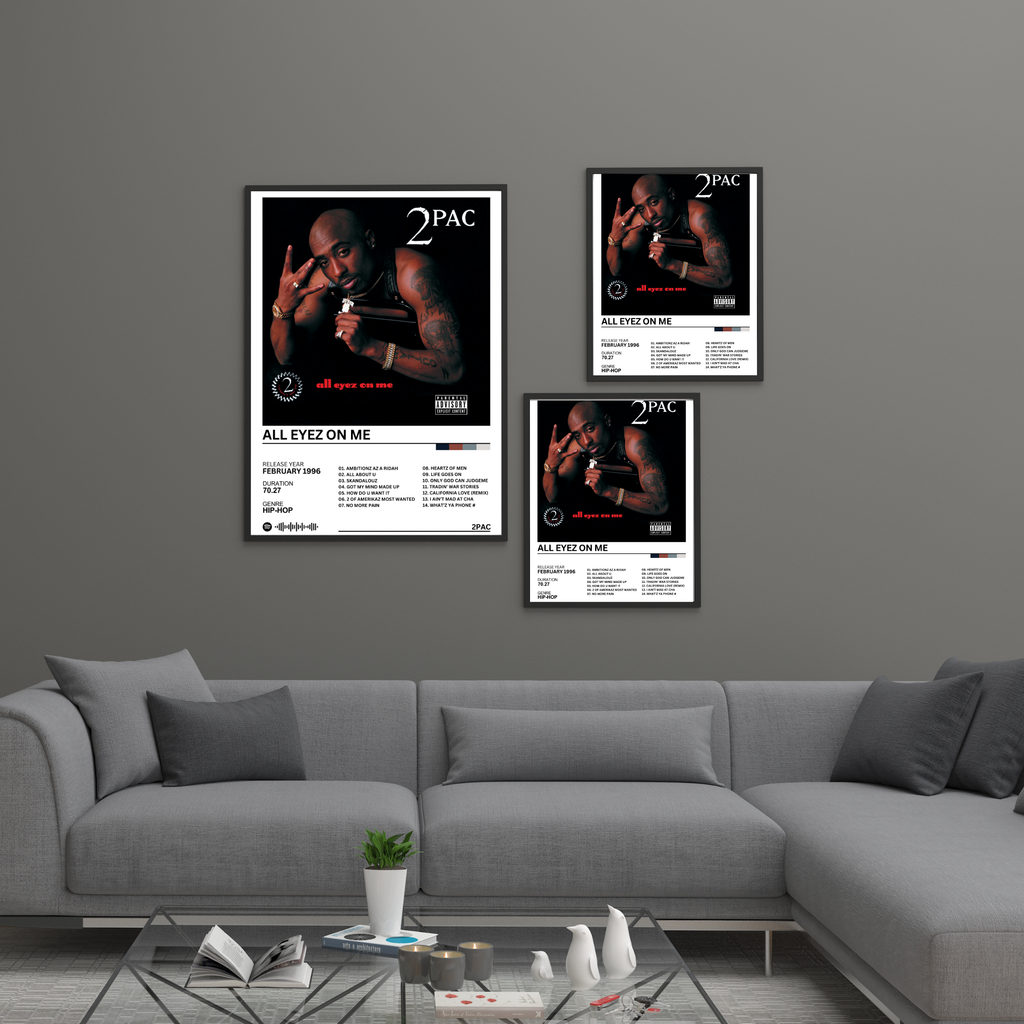 All Eyez On Me - 2PAC | PosterStudio Album Collection