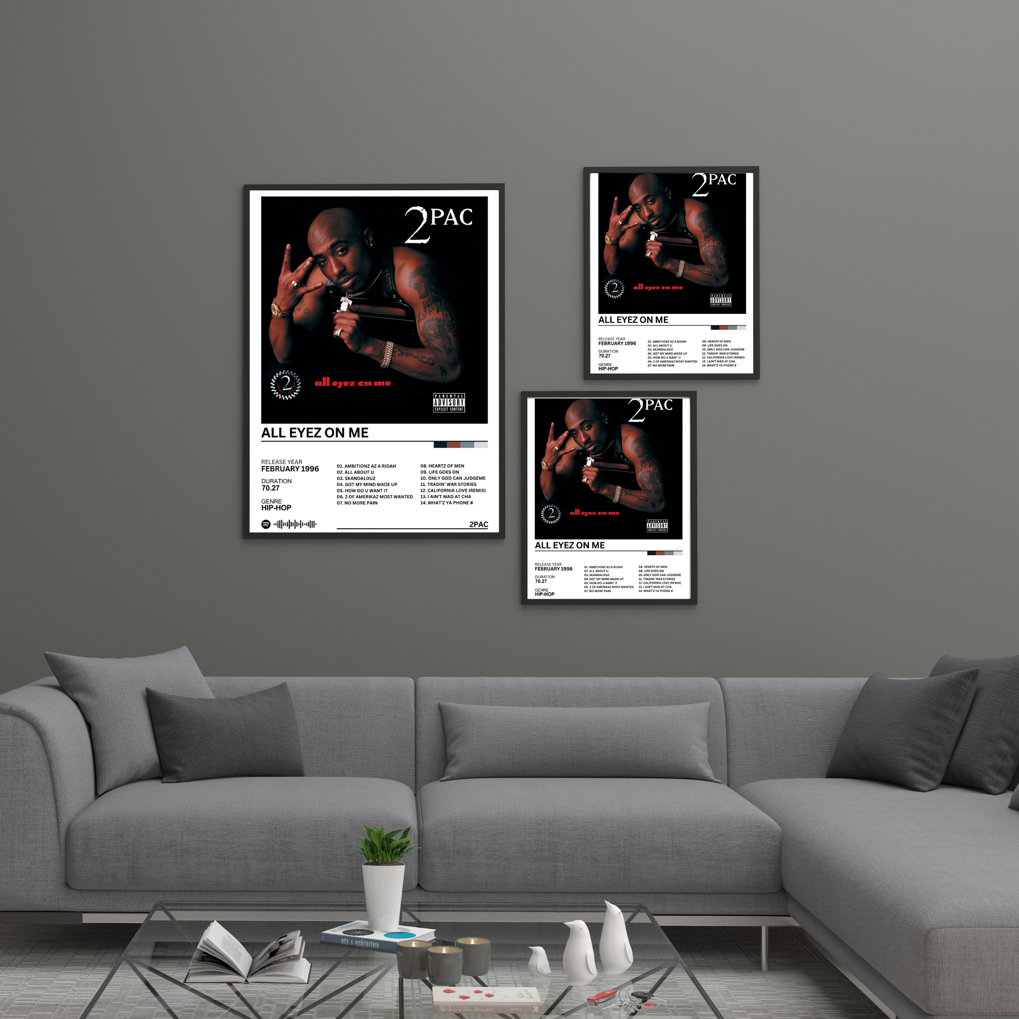 All Eyez On Me - 2PAC | PosterStudio Album Collection
