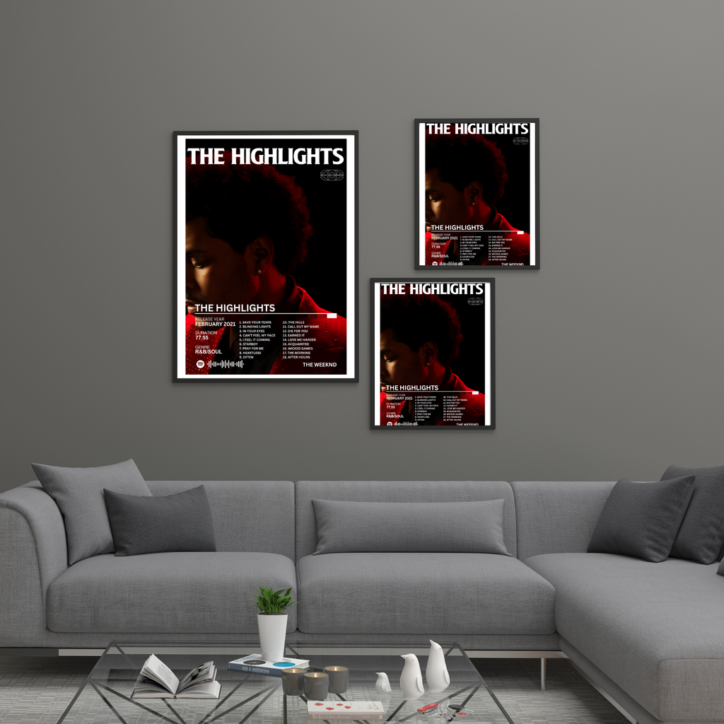 The Highlights - The Weeknd 2 | PosterStudio Album Collection