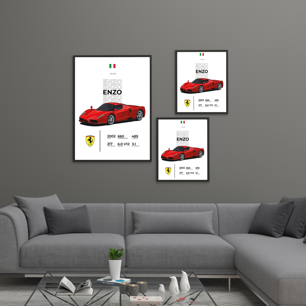 Ferrari Enzo Stat | PosterStudio Automotive Collection