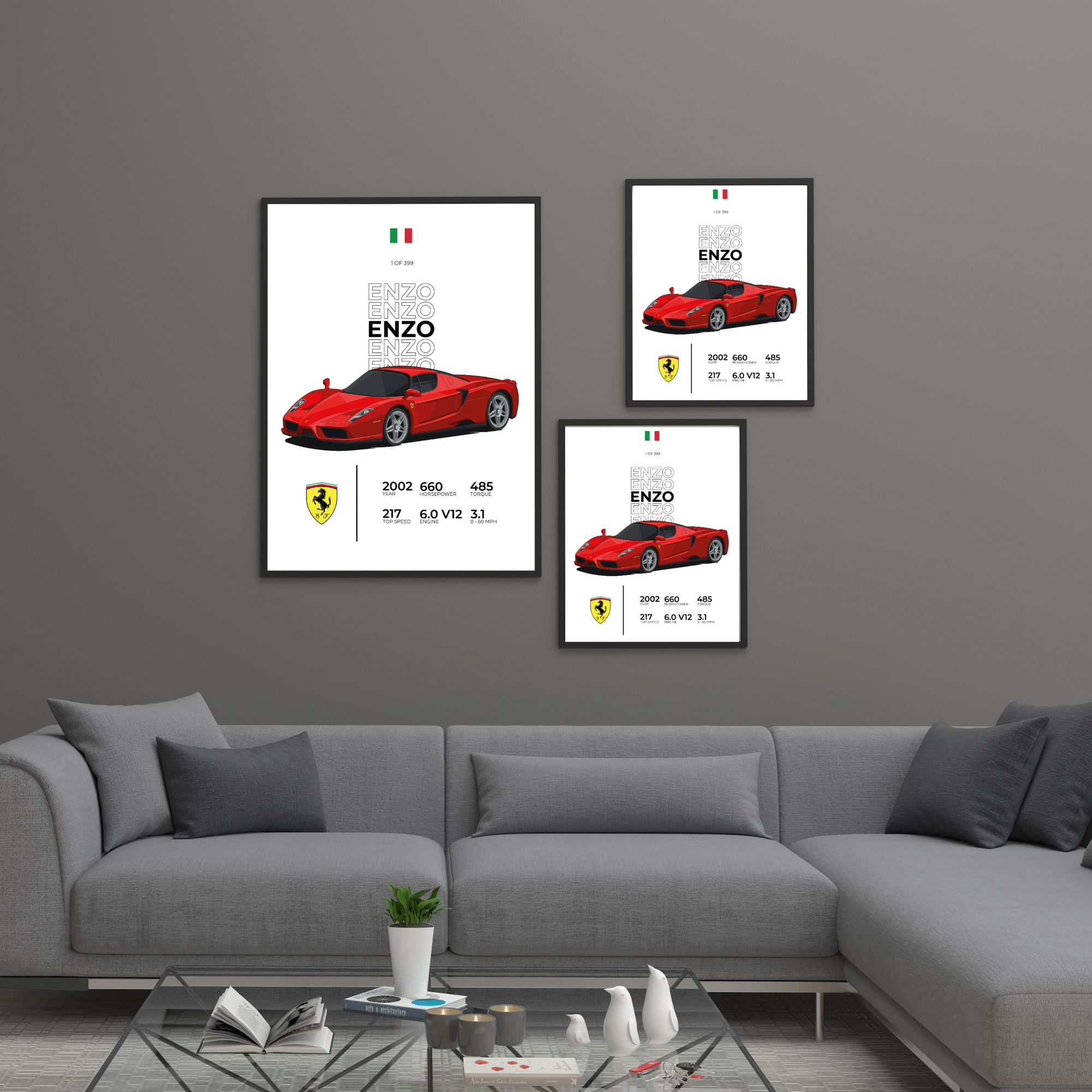 Ferrari Enzo Stat | PosterStudio Automotive Collection