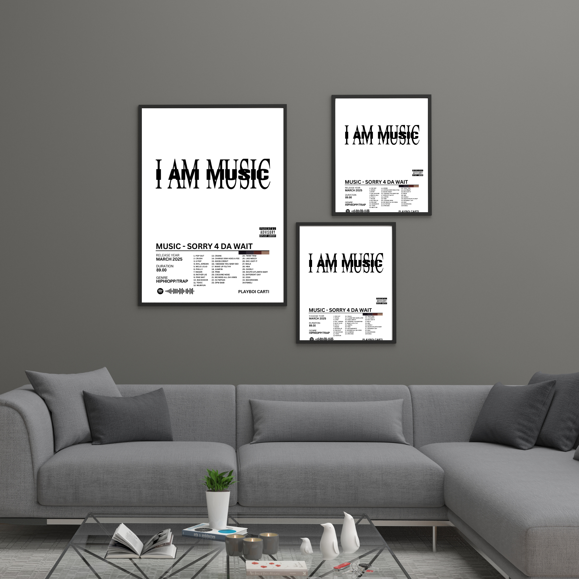 Music Sorry 4 Da Wait - Playboi Carti 2 | PosterStudio Album Collection