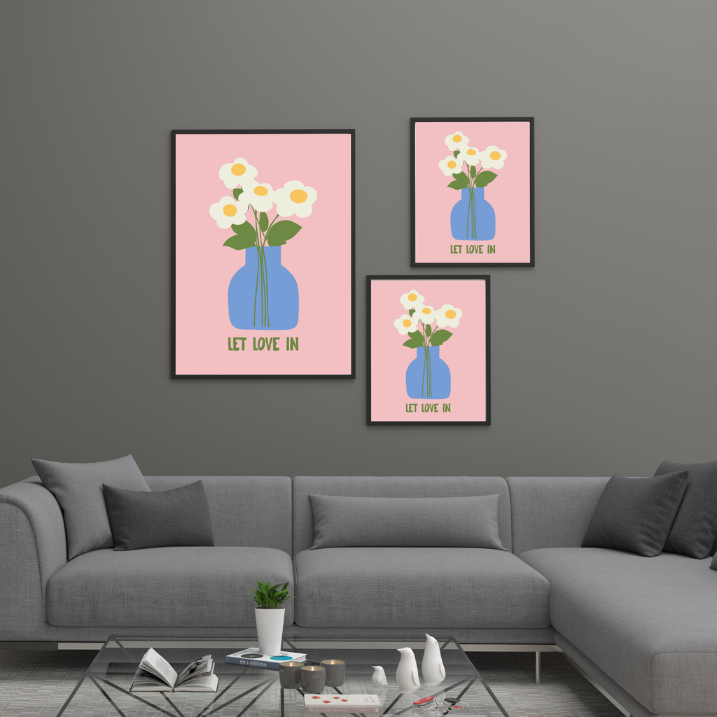 Let Love In Flowers | PosterStudio Dopamine Collection