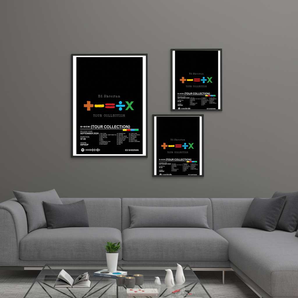 +-=÷× (Tour Collection) - Ed Sheeran 2 | PosterStudio Album Collection