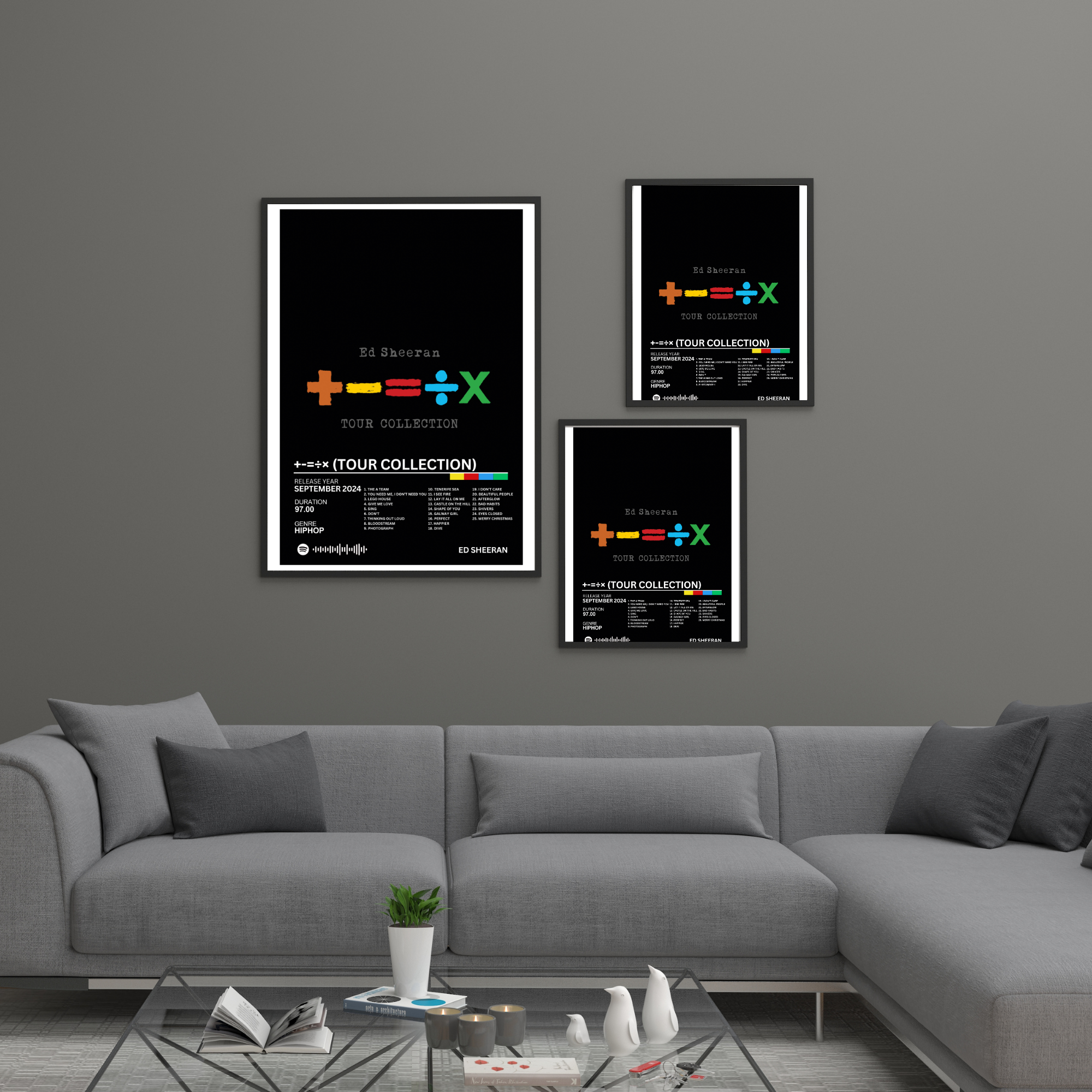 +-=÷× (Tour Collection) - Ed Sheeran 2 | PosterStudio Album Collection