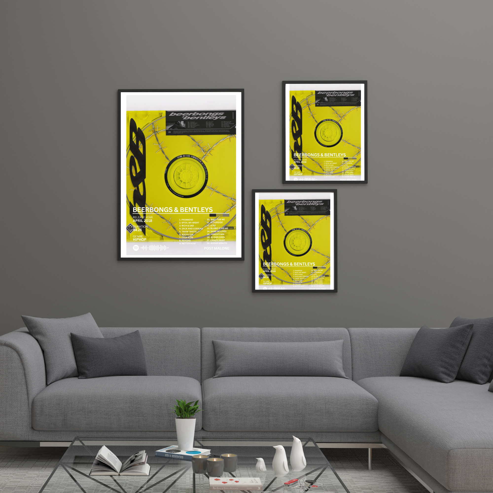 Beerbongs & Bentley's - Post Malone 2 | PosterStudio Album Collection