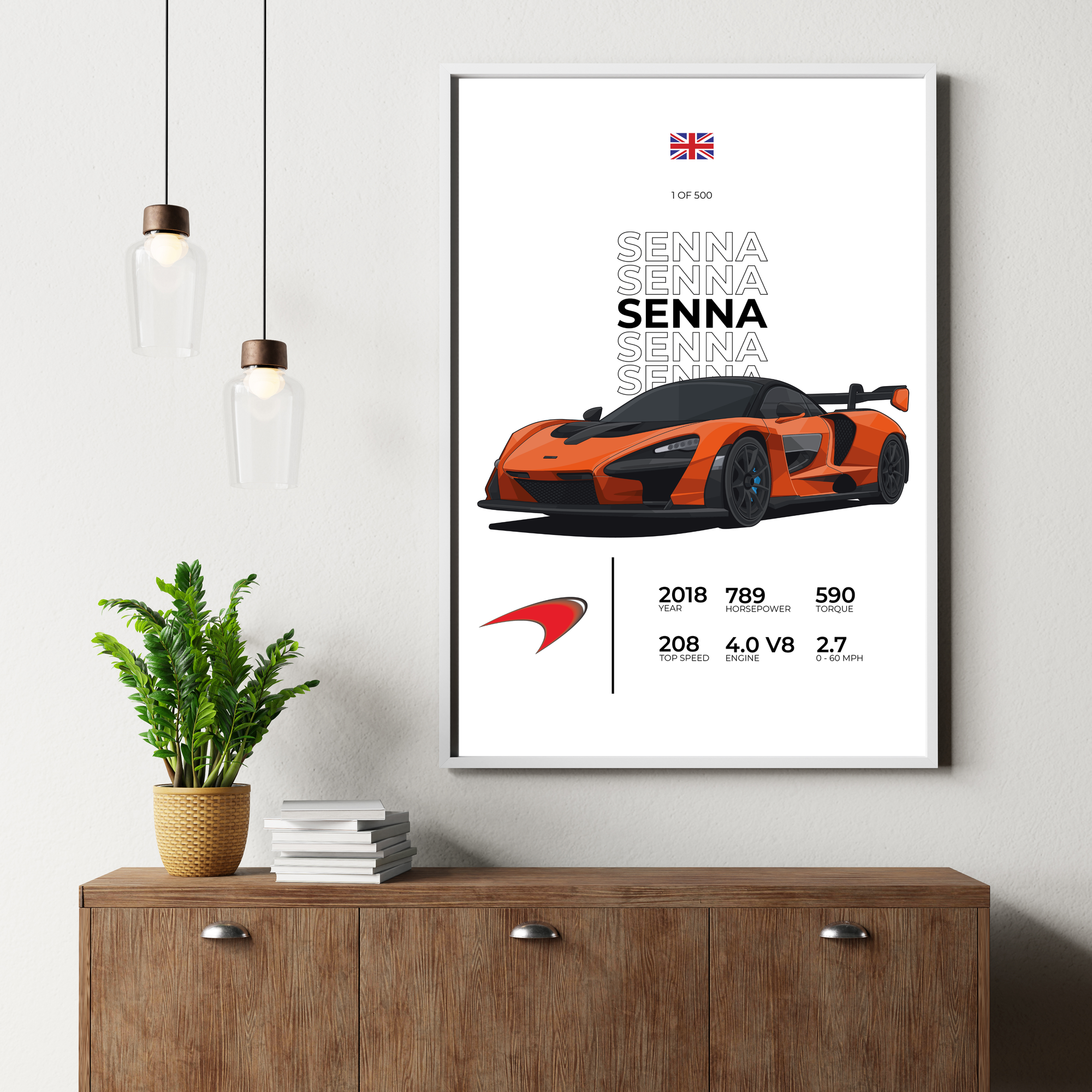 McLaren Senna Stat | PosterStudio Automotive Collection