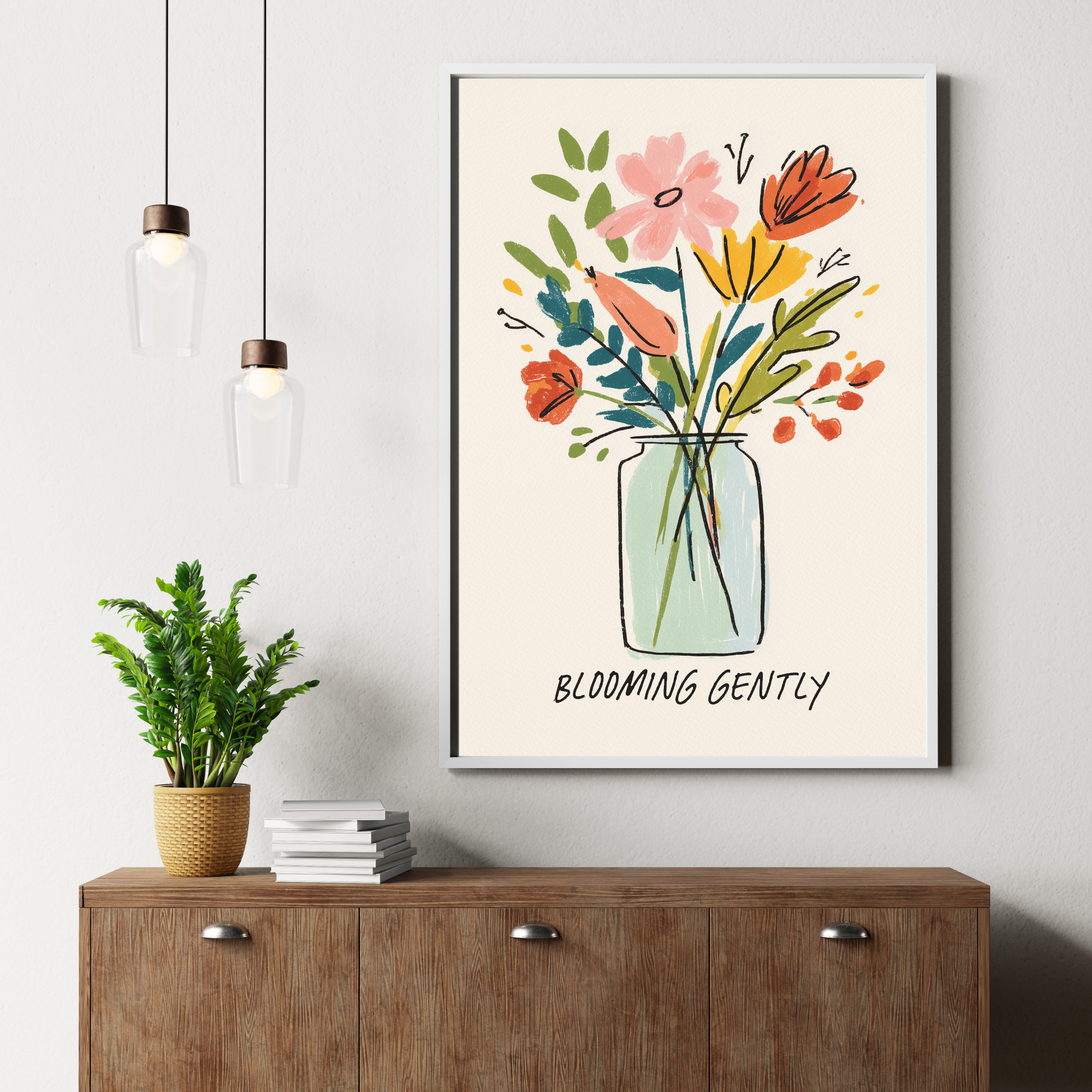 Flowers in Vase | PosterStudio Dopamine Collection
