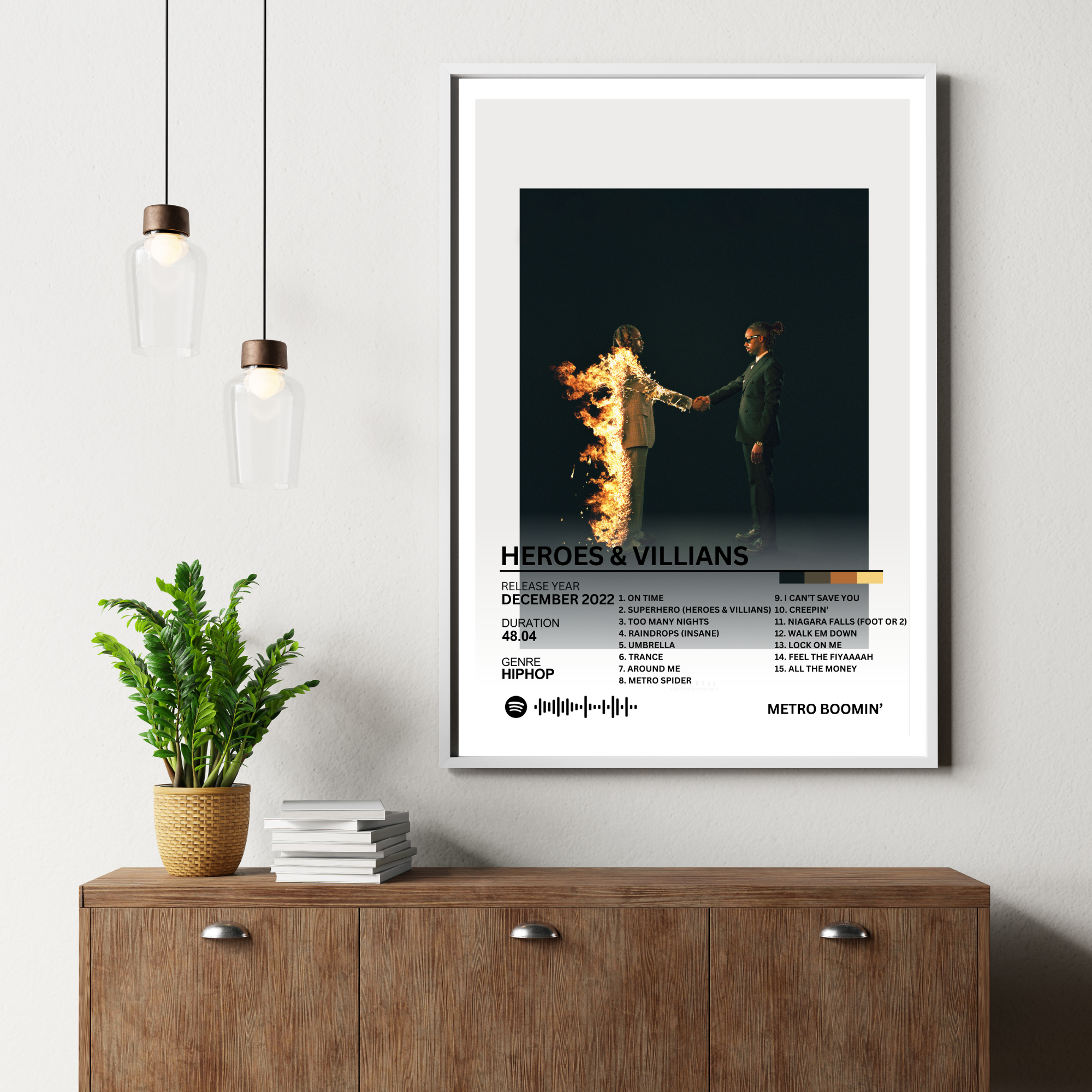 Heroes & Villians - Metro Boomin' 2 | PosterStudio Album Collection