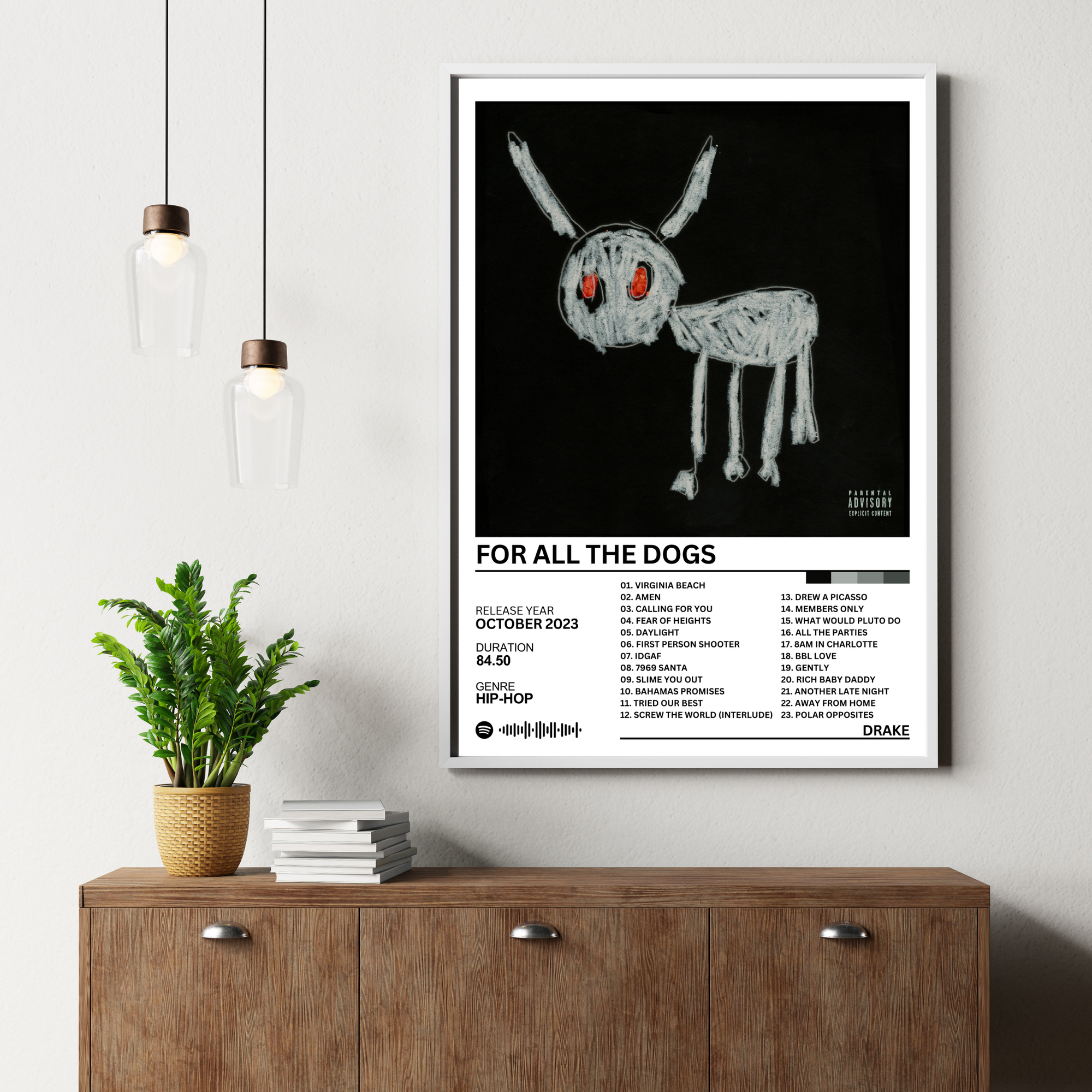 For All the Dogs - Drake | PosterStudio Album Collection