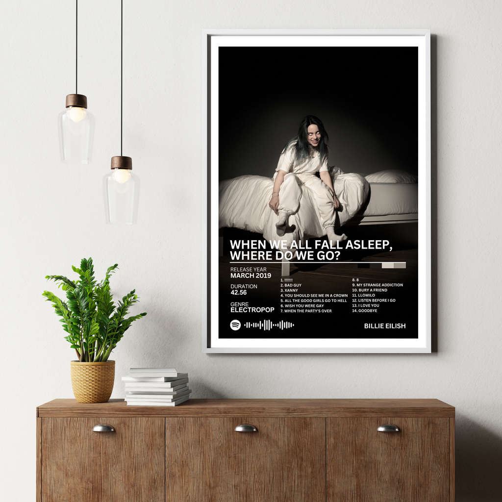 When We All Fall Asleep, Where Do We Go? - Billie Eilish 2 | PosterStudio Album Collection