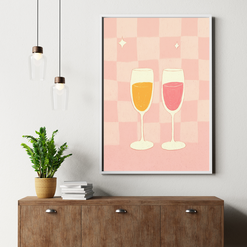 Prosecco Glasses | PosterStudio Dopamine Collection