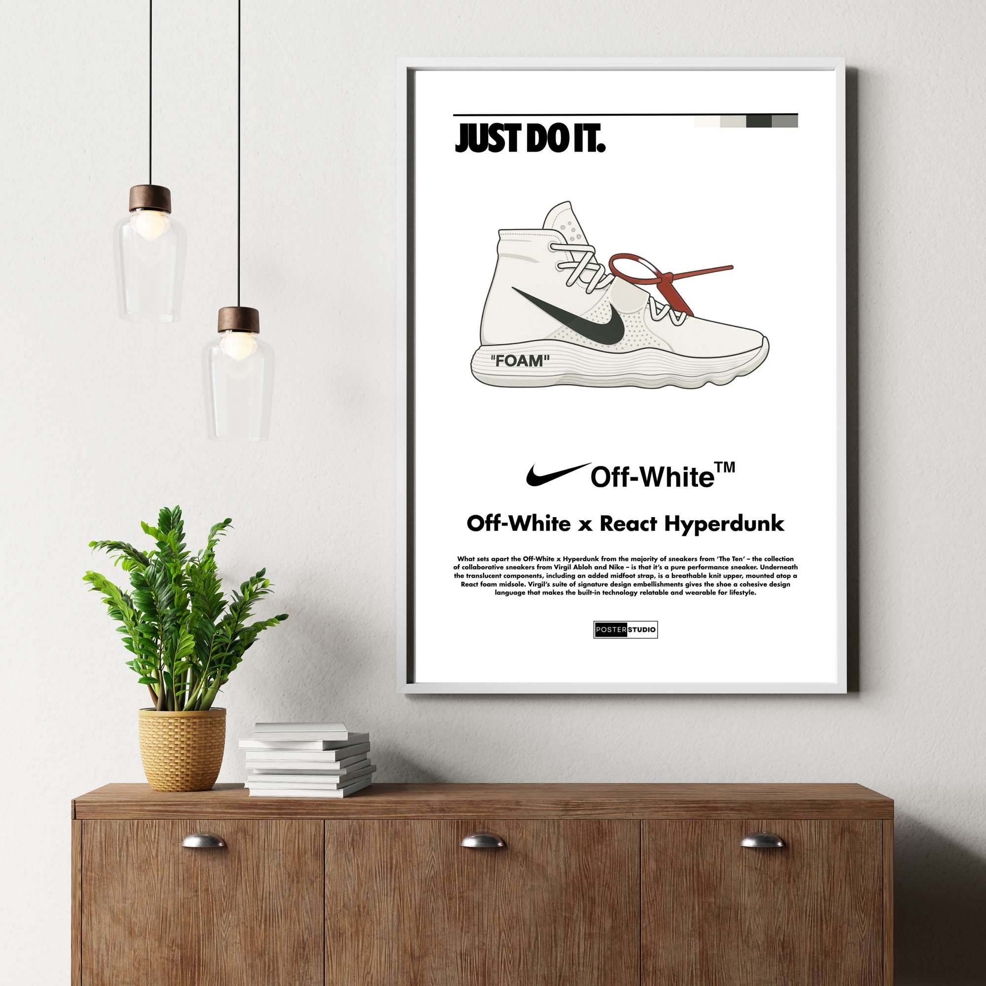 Nike x Off-White 'React Hyperdunk' | PosterStudio Sneaker Collection
