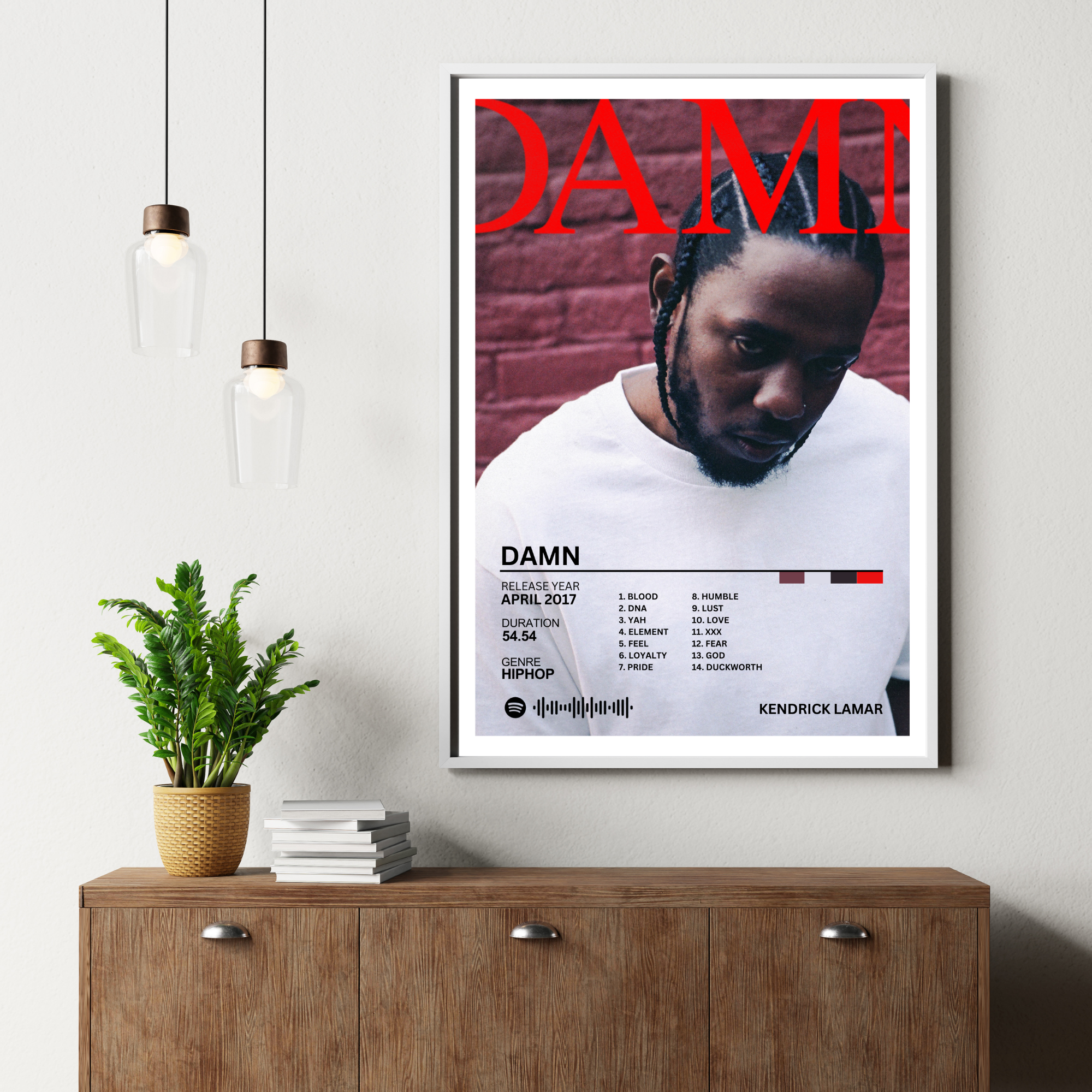 DAMN - Kendrick Lamar 2 | PosterStudio Album Collection