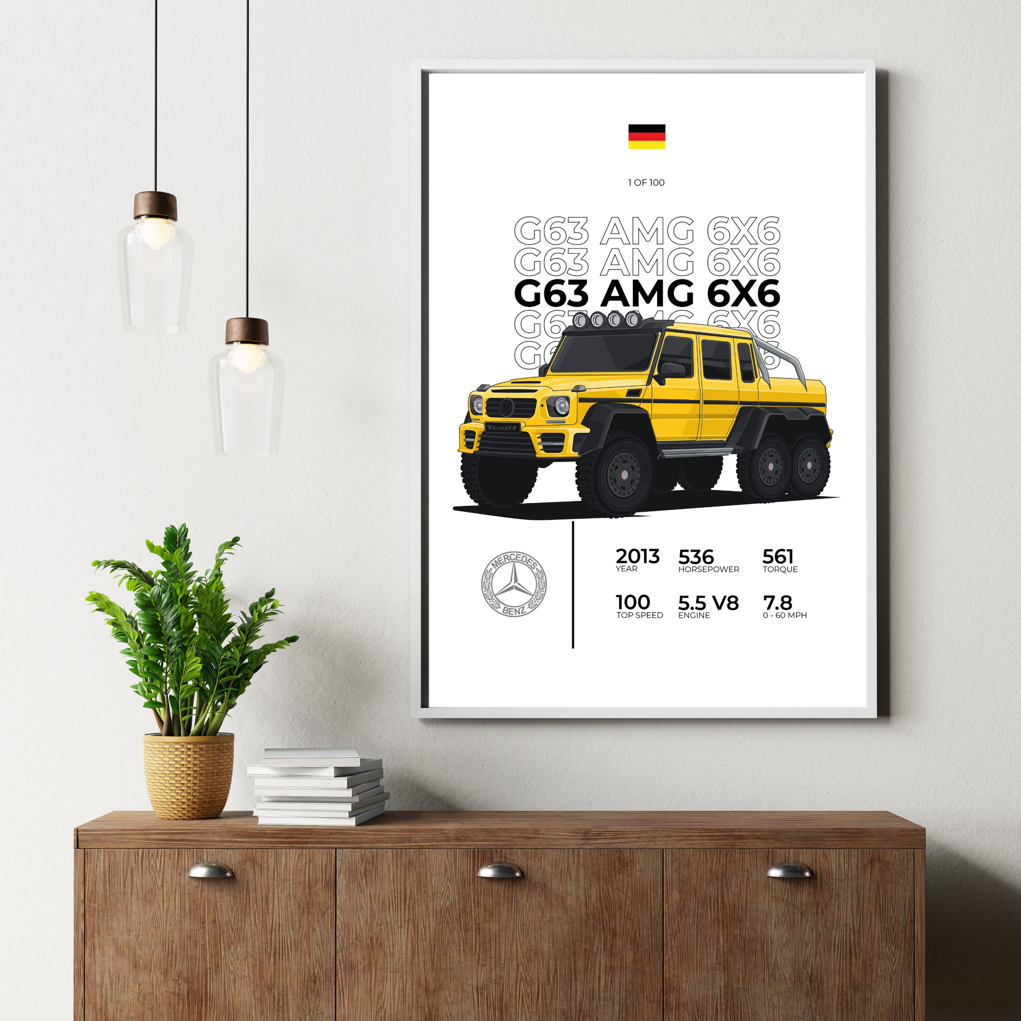 Mercedes AMG 6x6 Stat | PosterStudio Automotive Collection