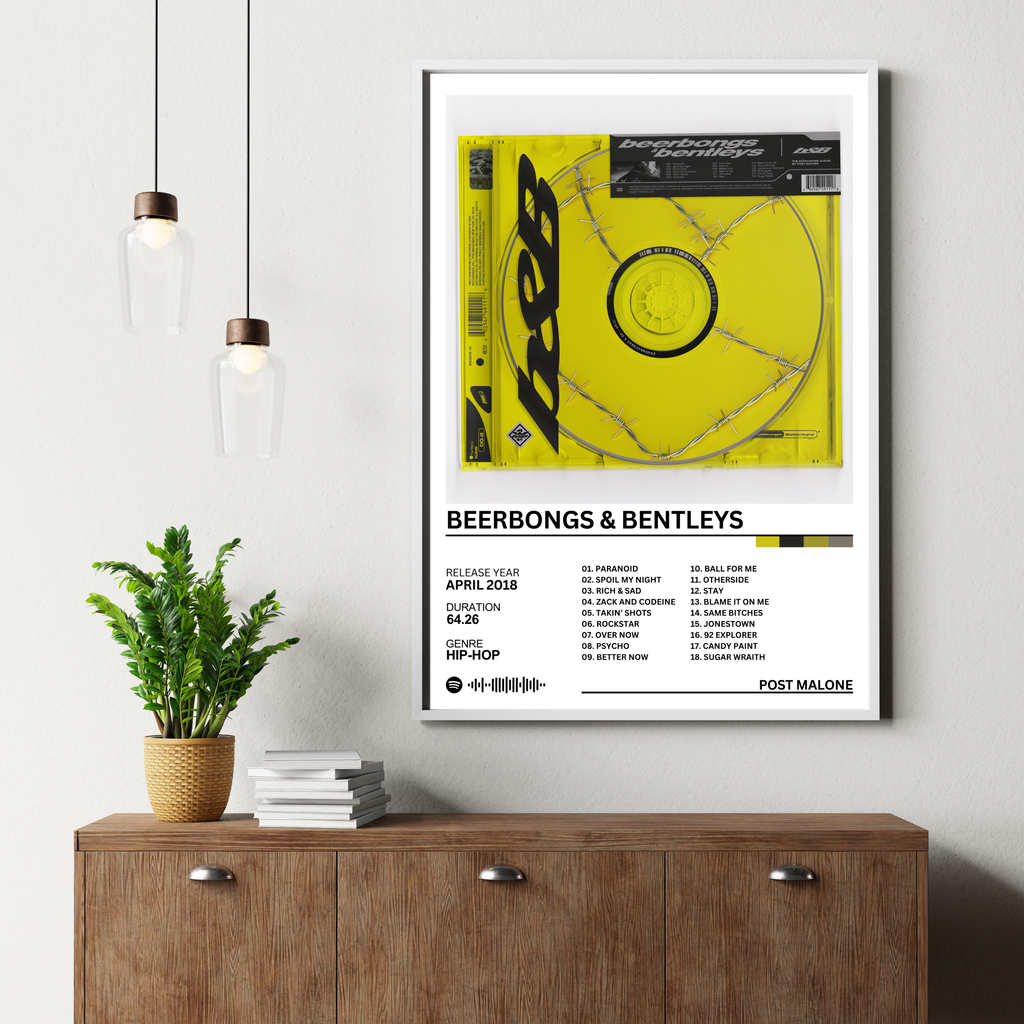 Beerbongs & Bentleys - Post Malone | PosterStudio Album Collection