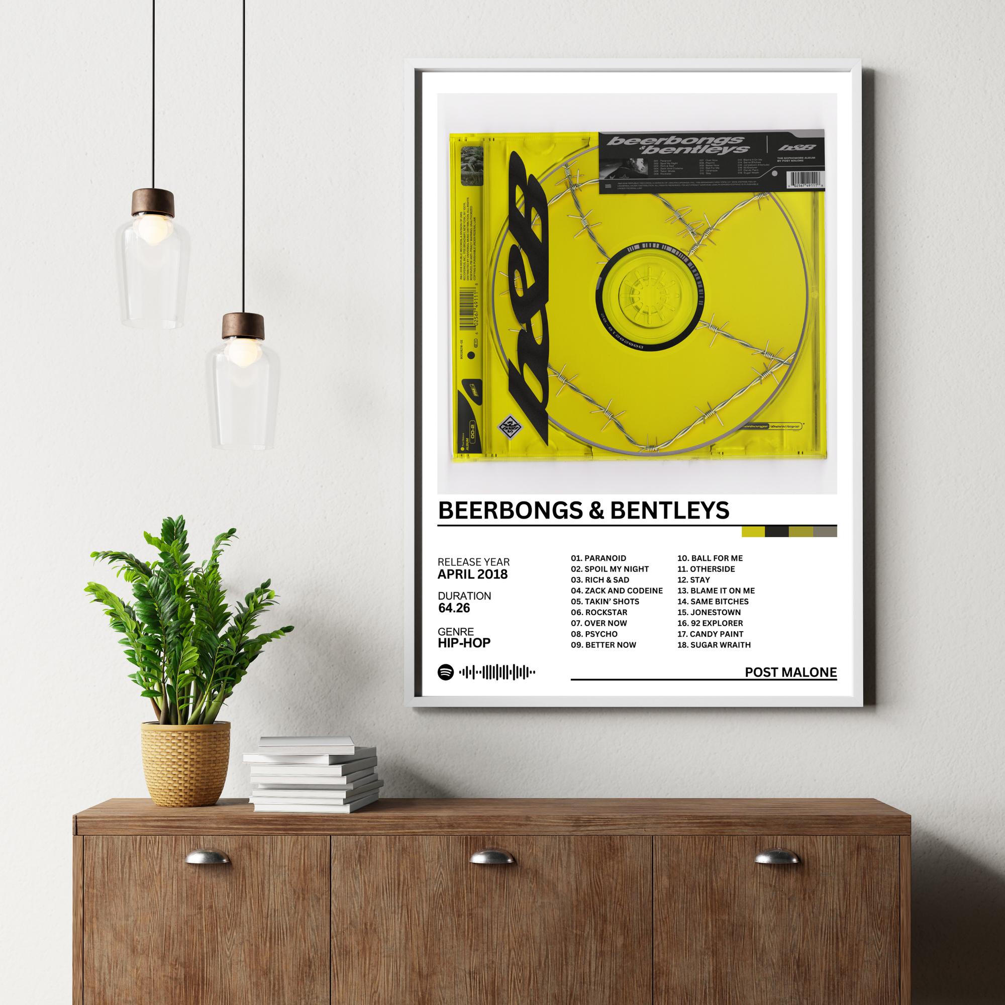 Beerbongs & Bentleys - Post Malone | PosterStudio Album Collection