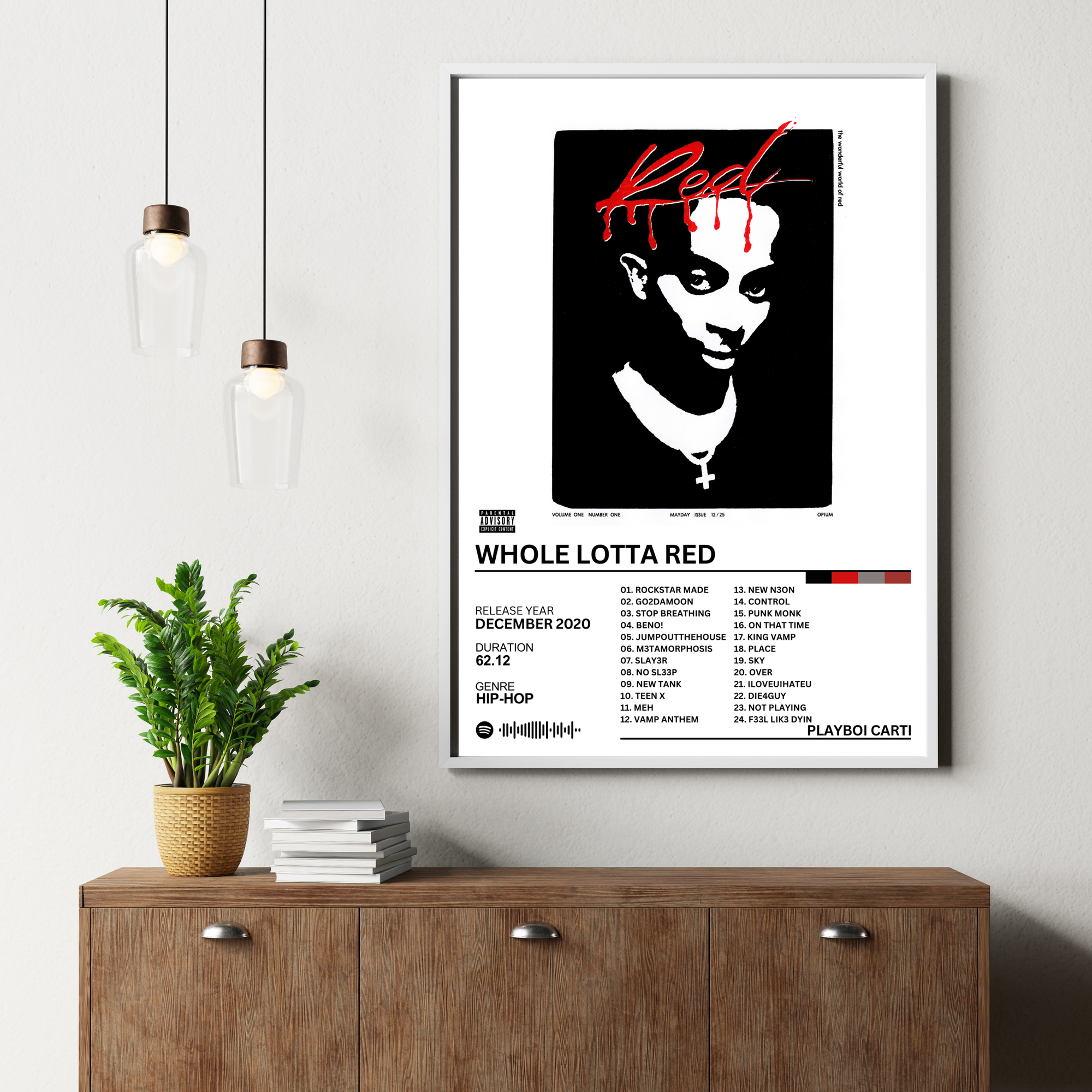 Whole Lotta Red - Playboi Carti | PosterStudio Album Collection