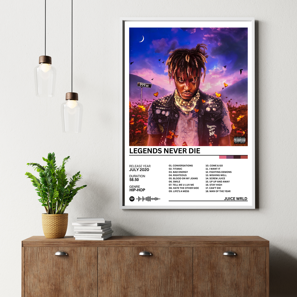 Legends Never Die - Juice Wrld | PosterStudio Album Collection