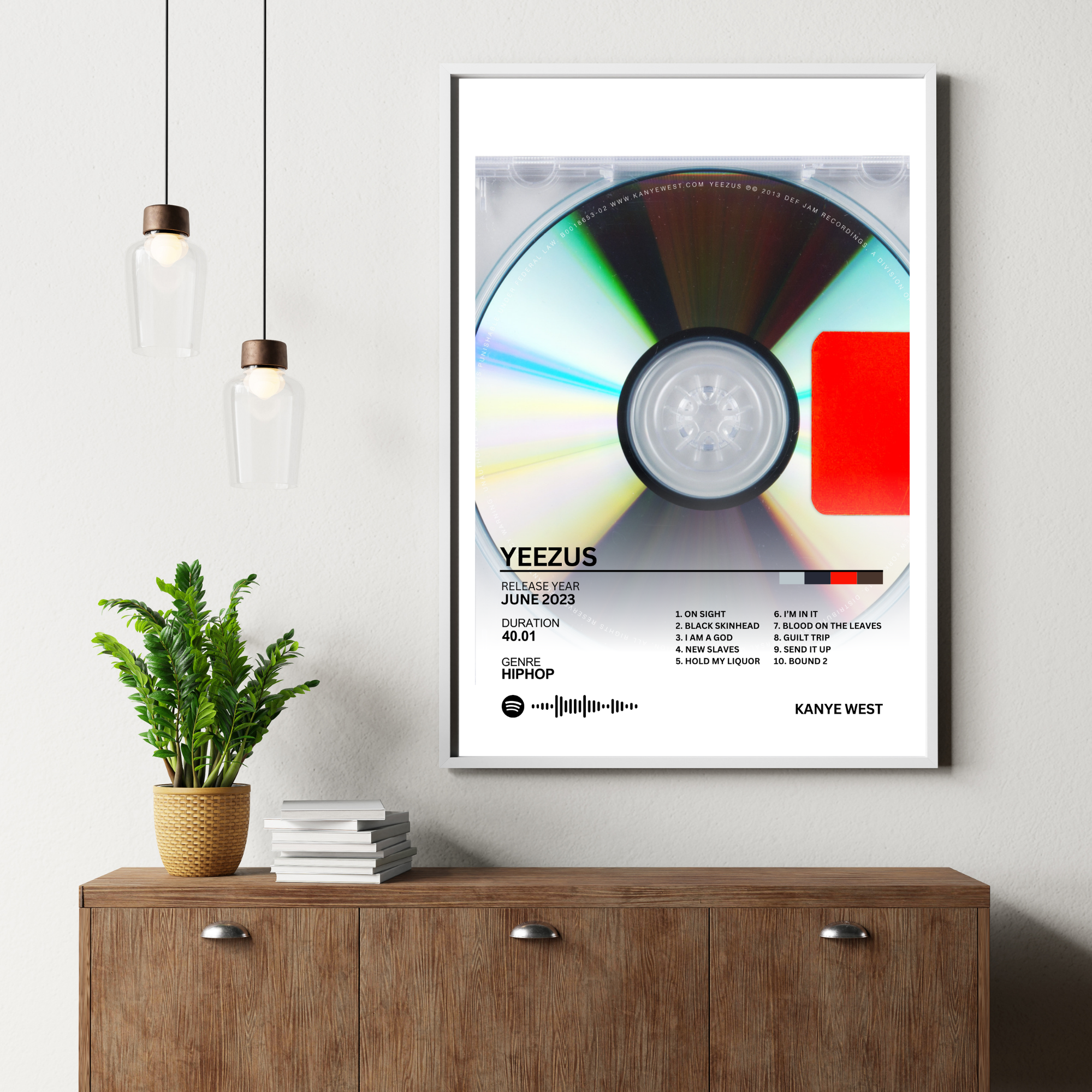 Yeezus - Kanye West 2 | PosterStudio Album Collection