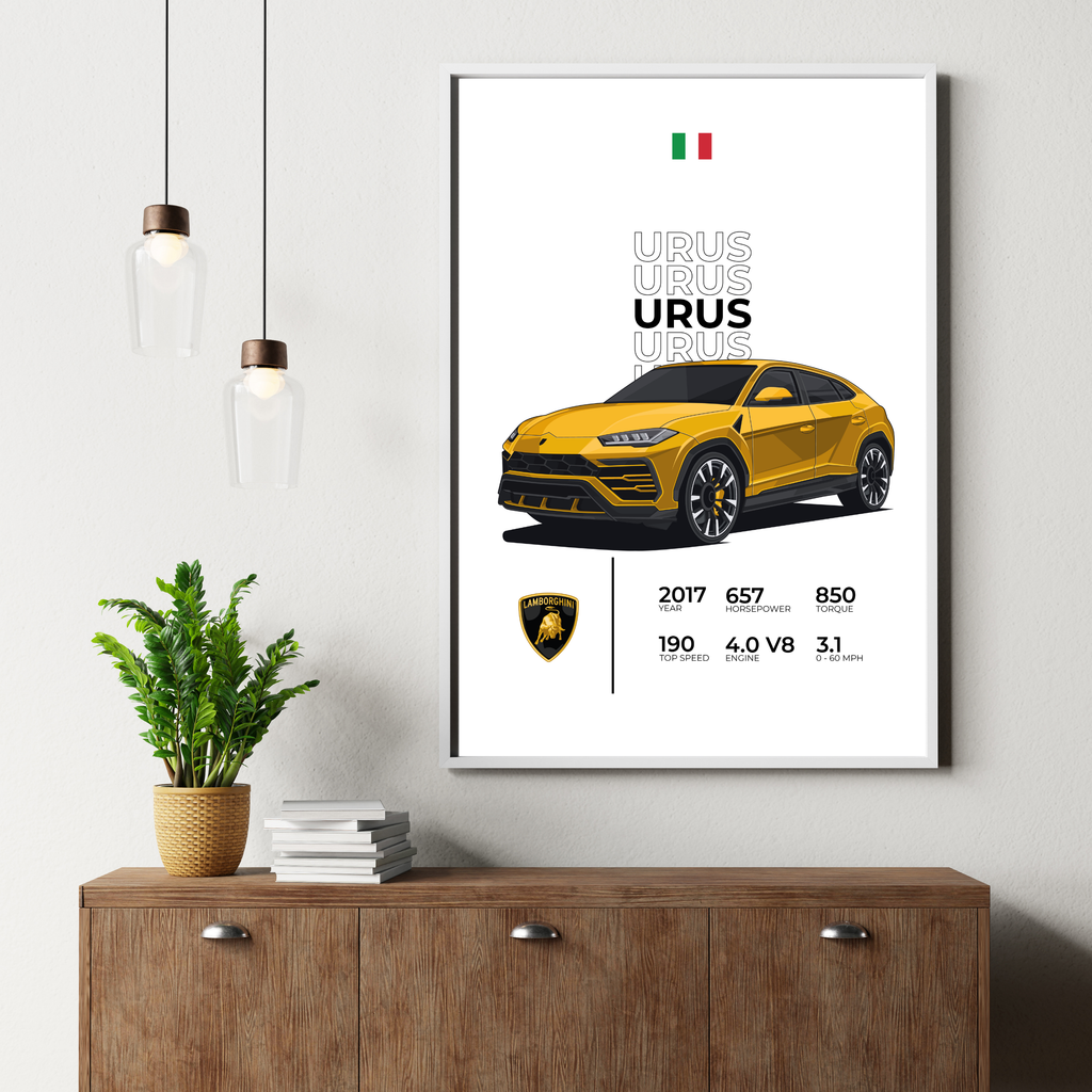 Lamborghini Urus Stats | PosterStudio Automotive Collection