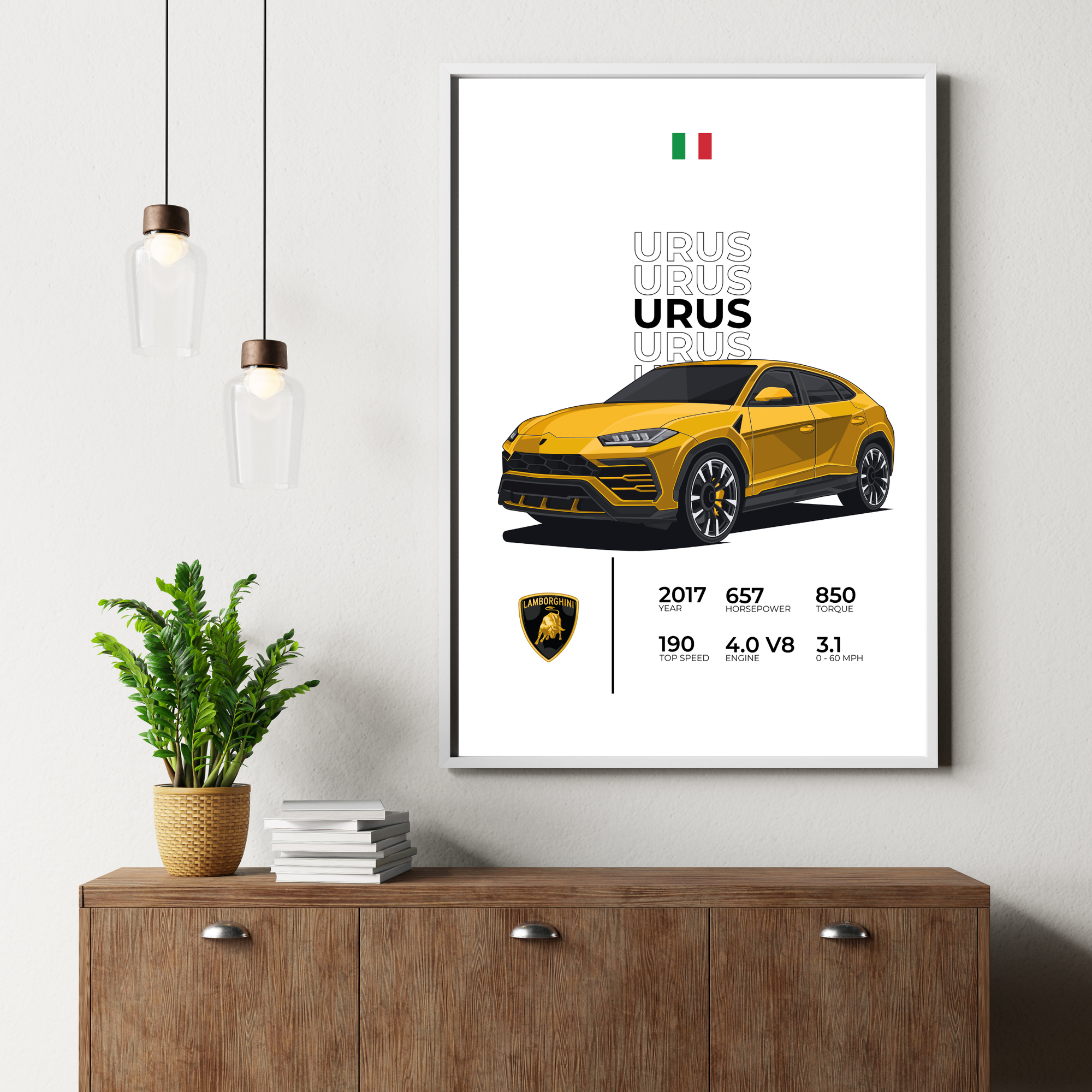 Lamborghini Urus Stats | PosterStudio Automotive Collection