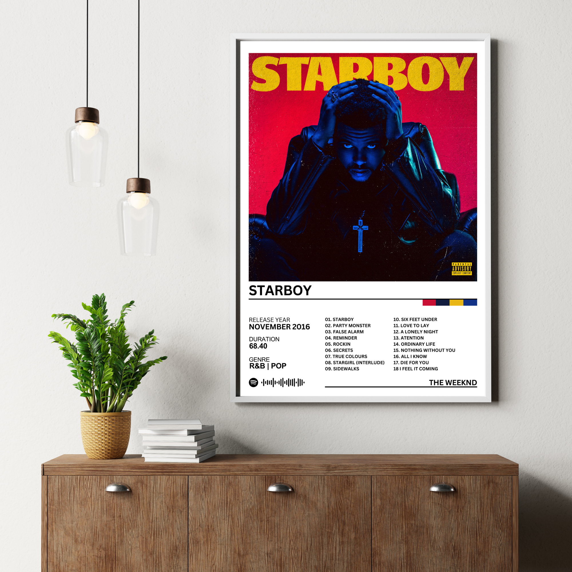 Starboy - The Weeknd | PosterStudio Album Collection