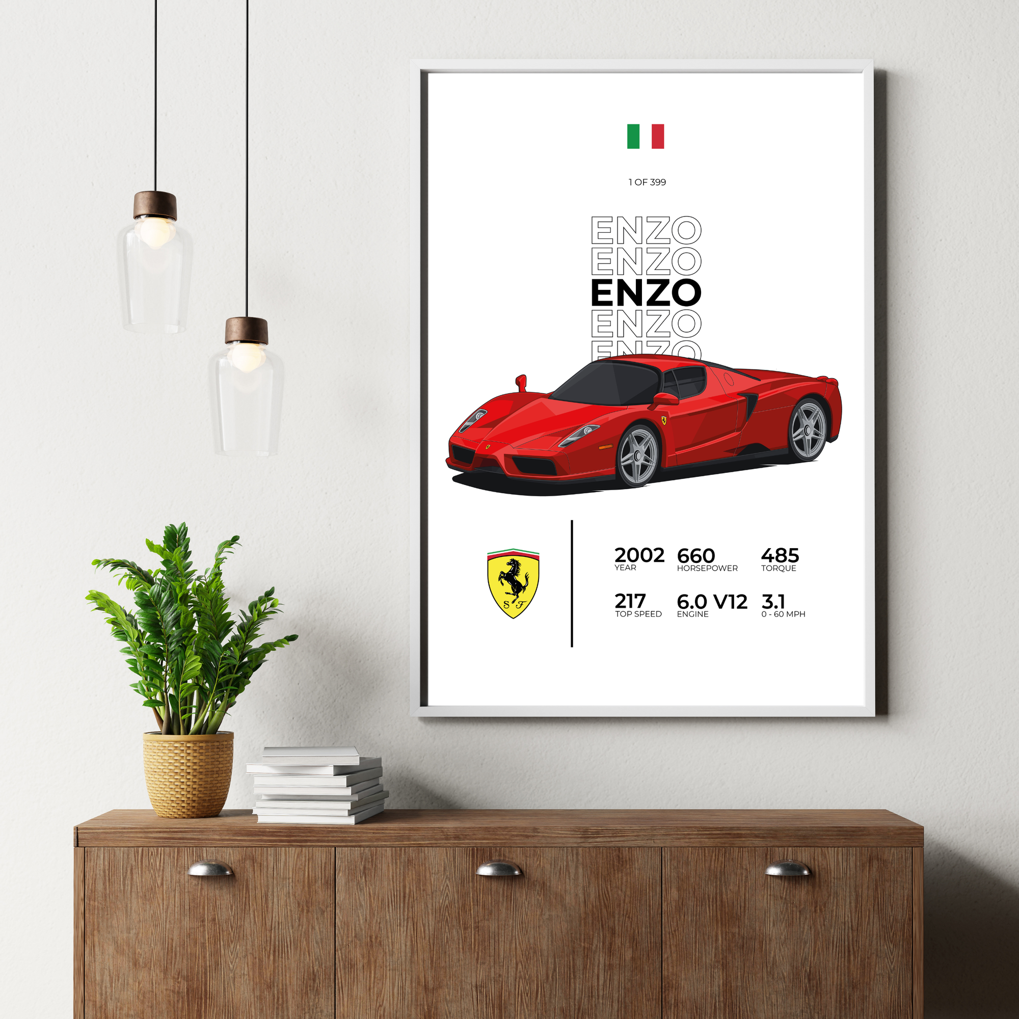 Ferrari Enzo Stat | PosterStudio Automotive Collection